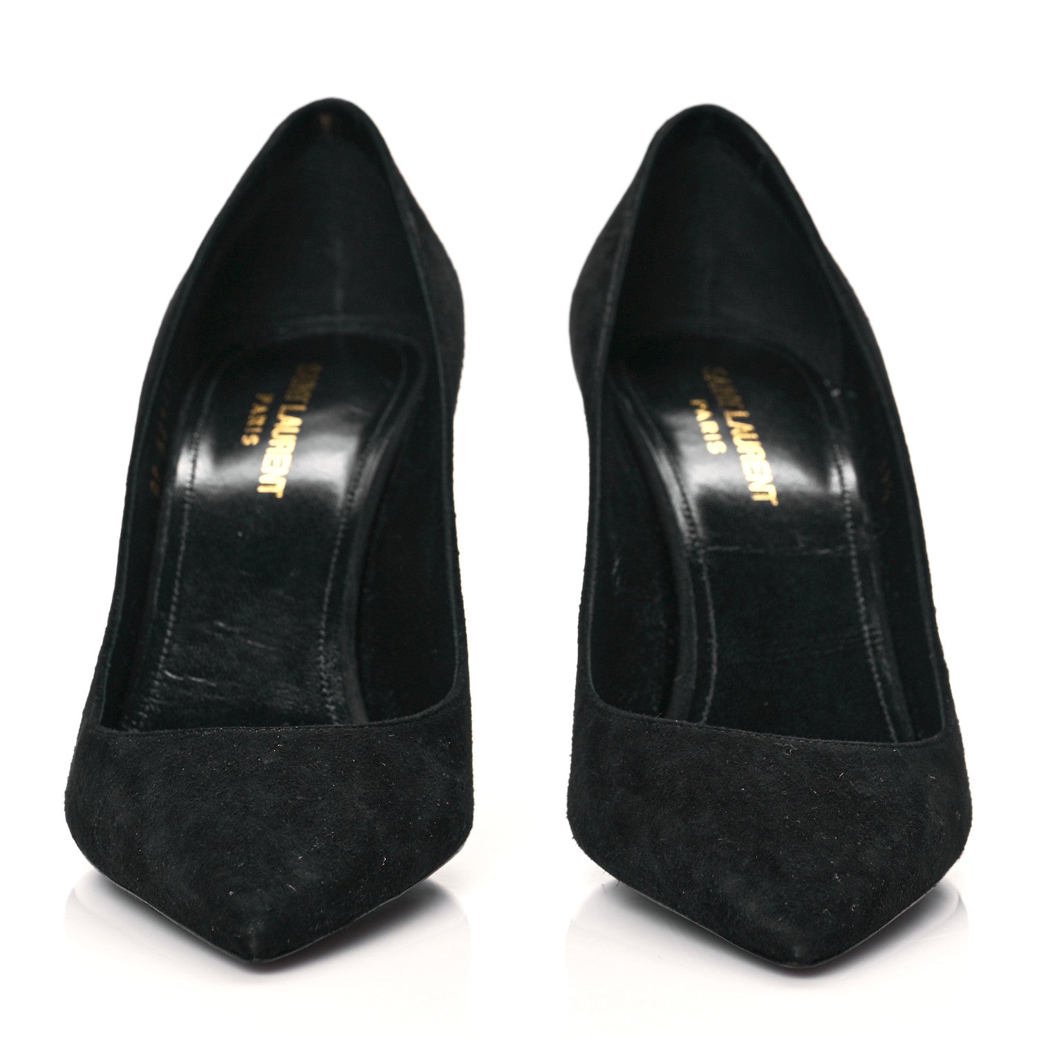 Saint Laurent Suede Zoe 85 Pumps 39.5 Black 2 of 9