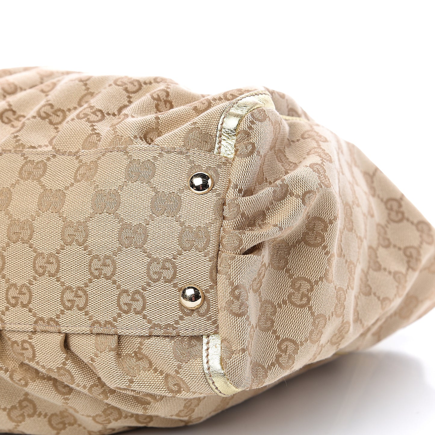 Monogram D Gold Tote Metallic Gold