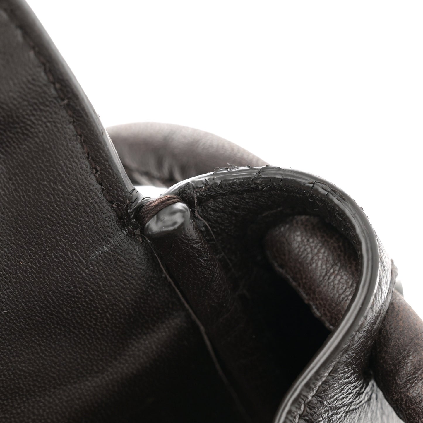 Lambskin Small Beak Triangle Flap Shoulder Bag Fondant