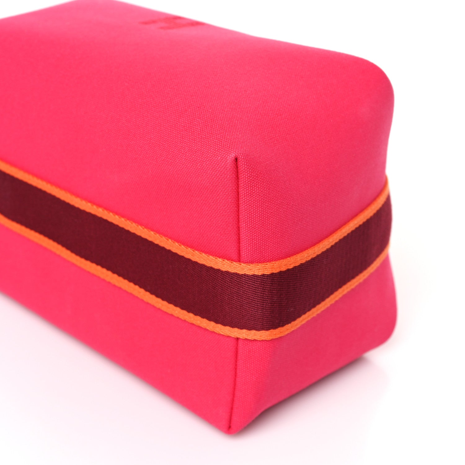 Hermes Canvas Large Bride-A-Brac Pouch Hibiscus 8 of 8