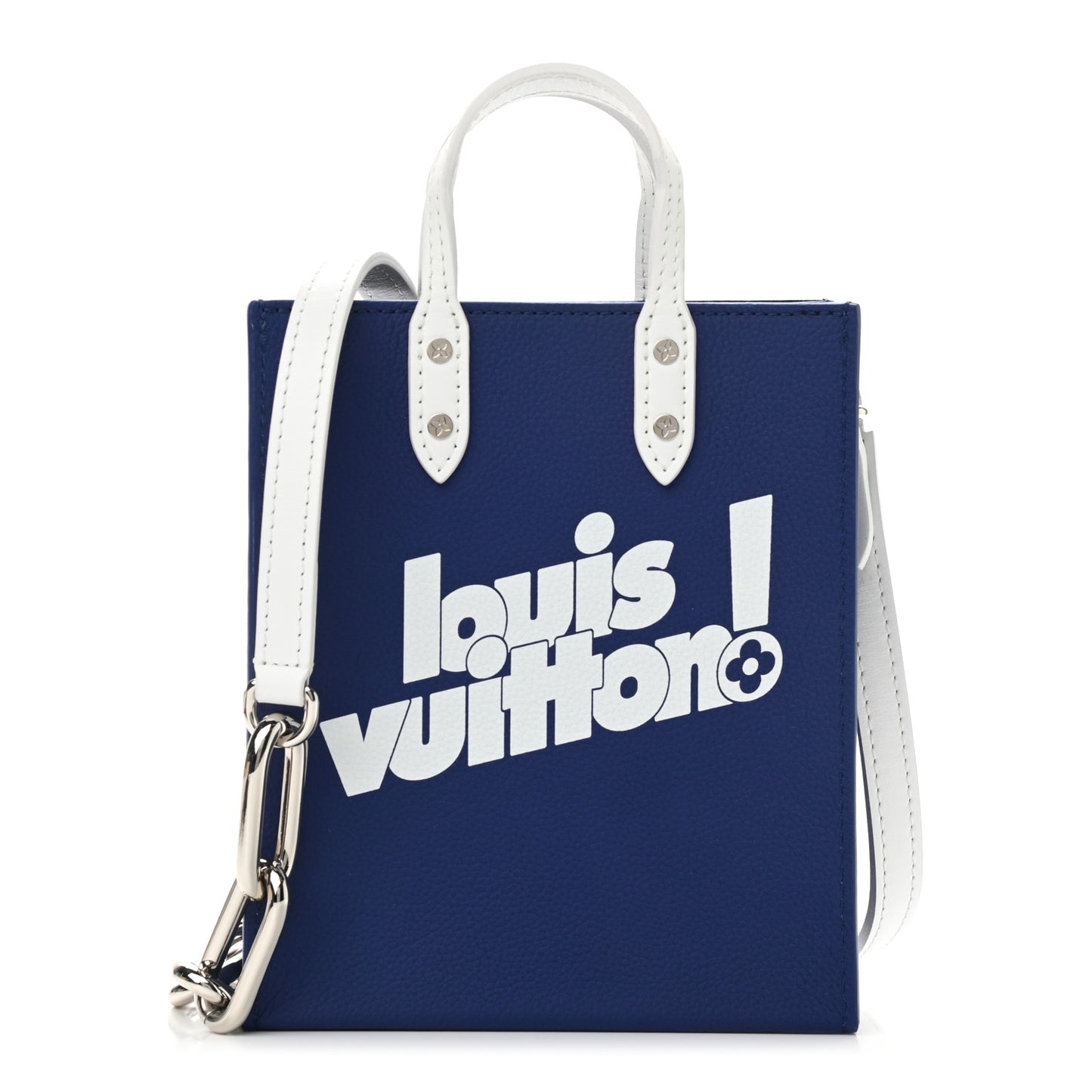 Calfskin Everyday LV Sac Plat XS Blue