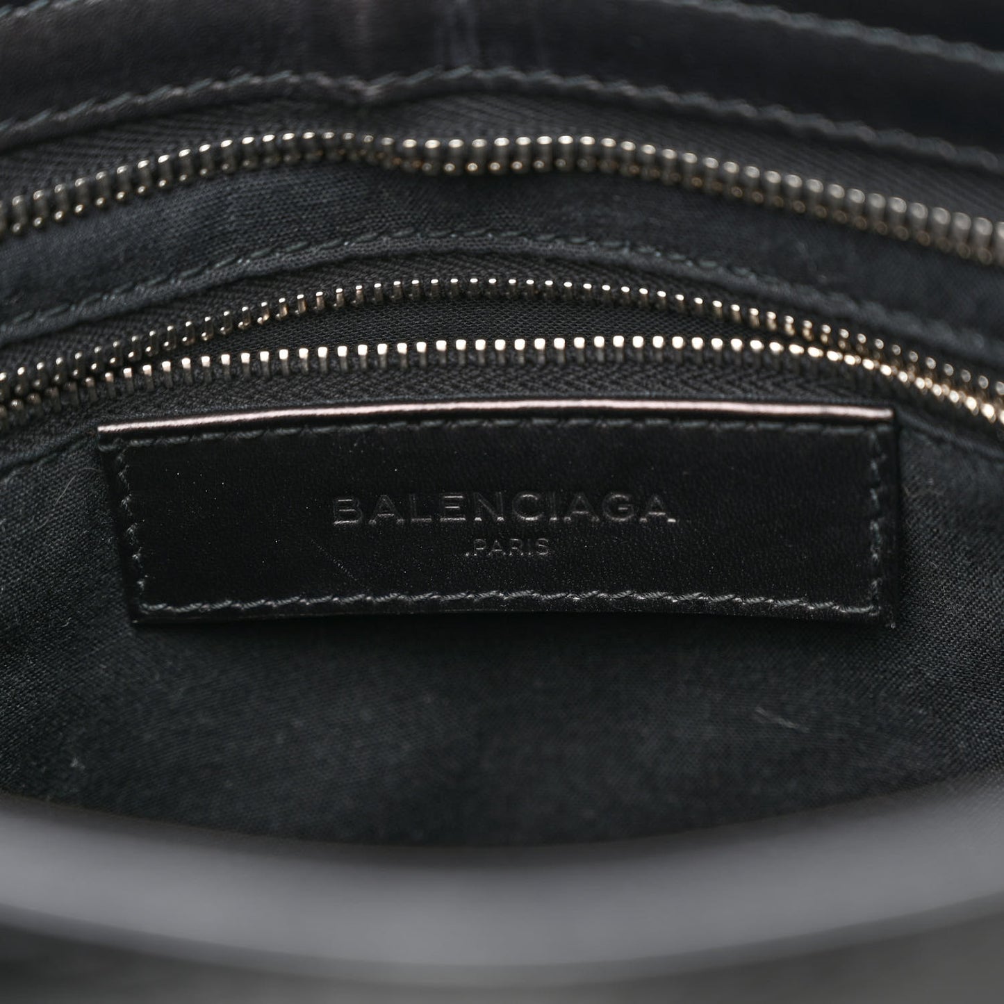 Smooth Calfskin Metallic Patent Giant 12 Silver Hardware City Black Gris