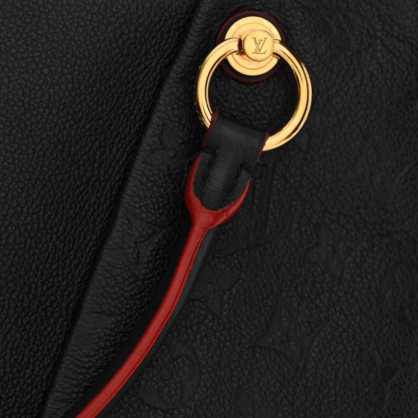 Empreinte V Tote MM Marine Rouge