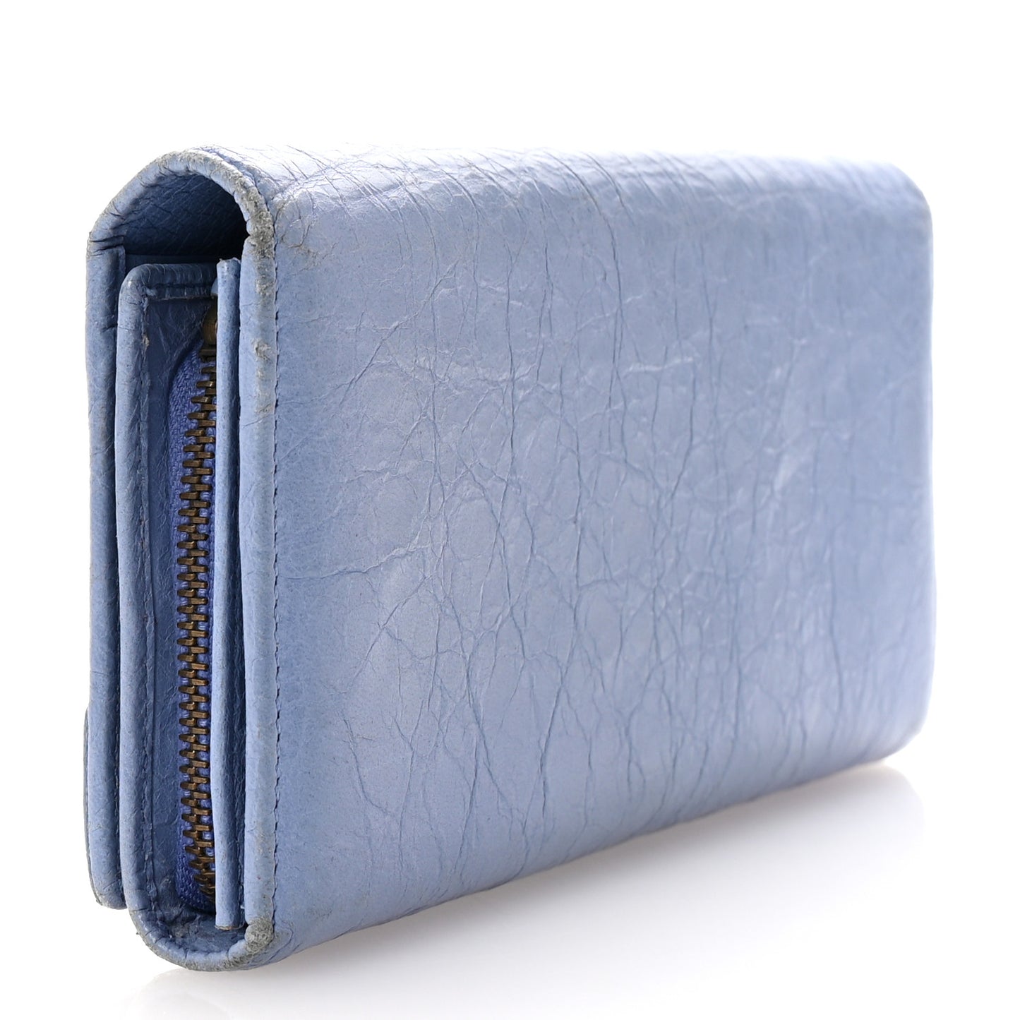 Agneau Classic Hardware Money Wallet Sky Blue