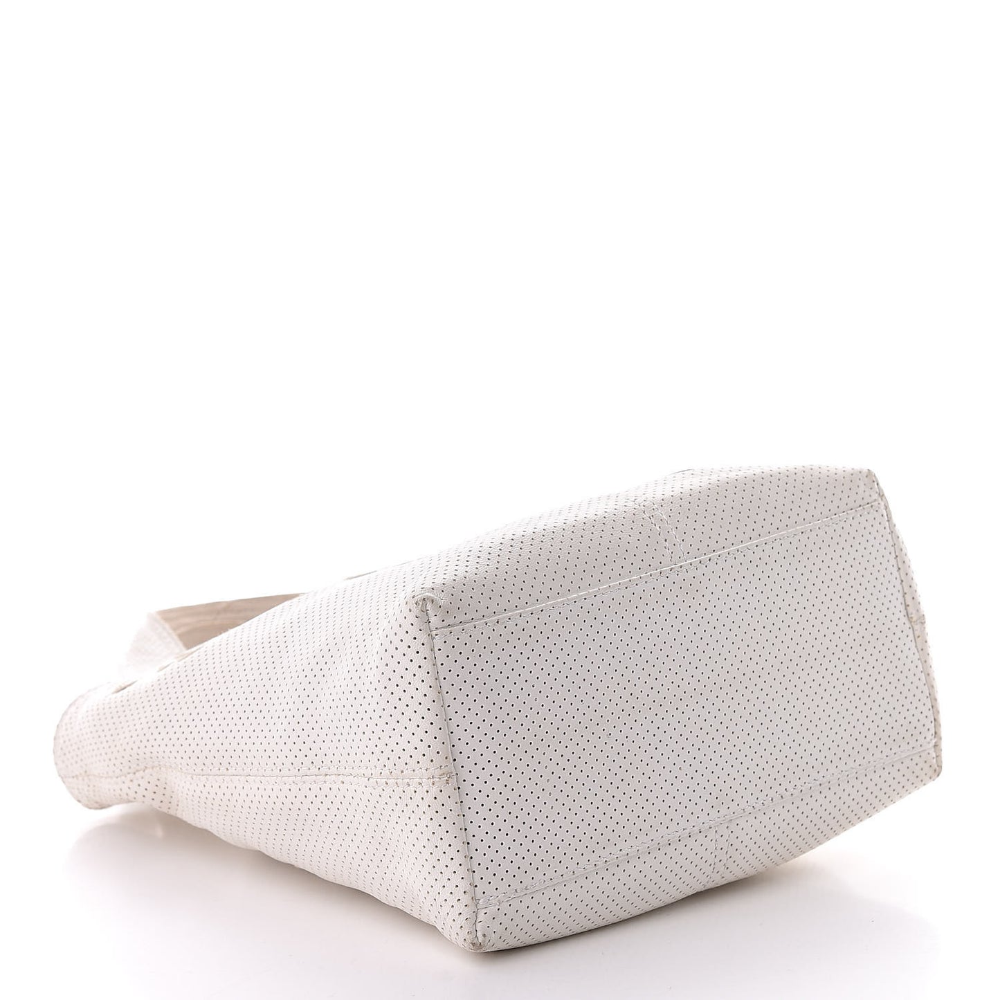 Nappa Intrecciato Perforated Regent Tote White