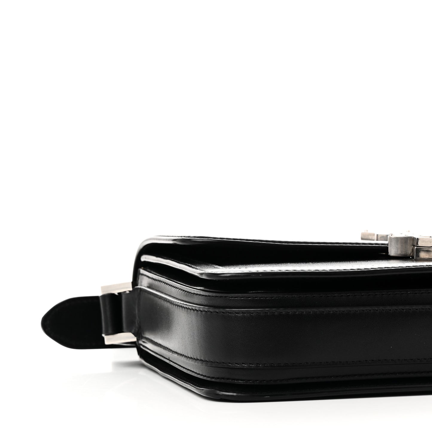 Box Calfskin Monogram Medium Solferino Satchel Black