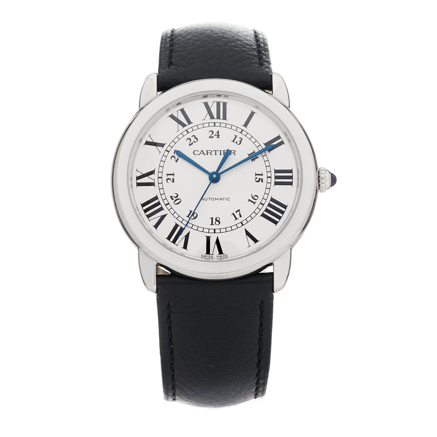 Stainless Steel Calfskin 36mm Ronde Solo Automatic Watch