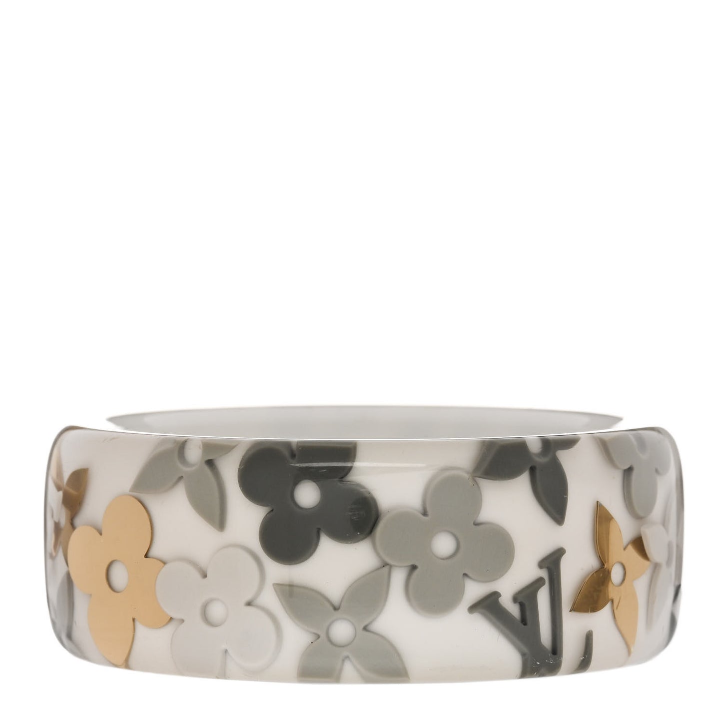 Resin Monogram Farandole Bracelet Grey