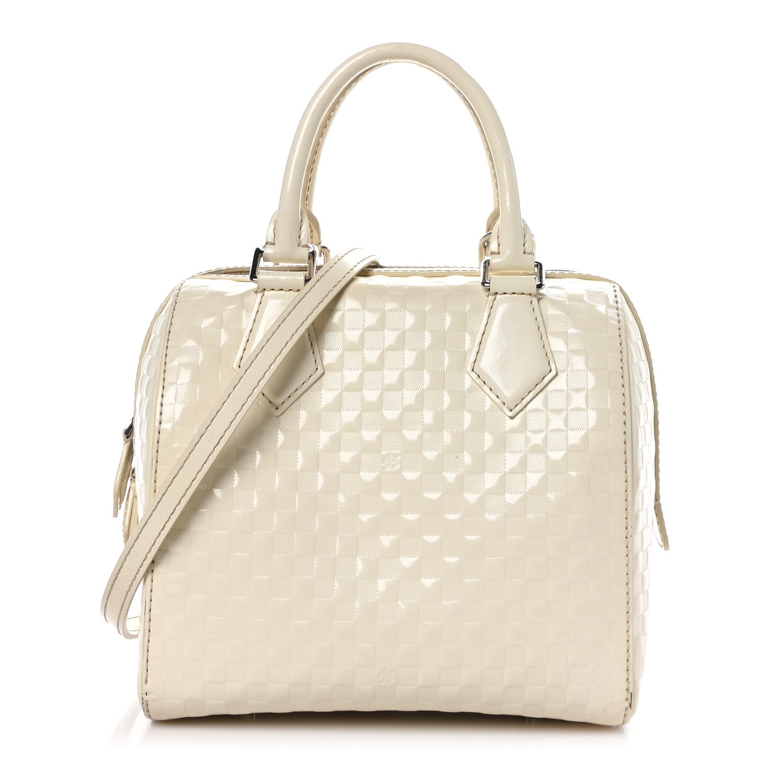 Louis Vuitton Damier Facette Speedy Cube PM Cream 1 of 10