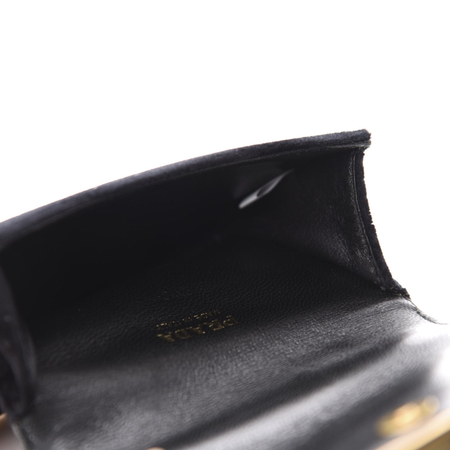 Velvet City Calfskin Micro Cahier Bag Black Alloro