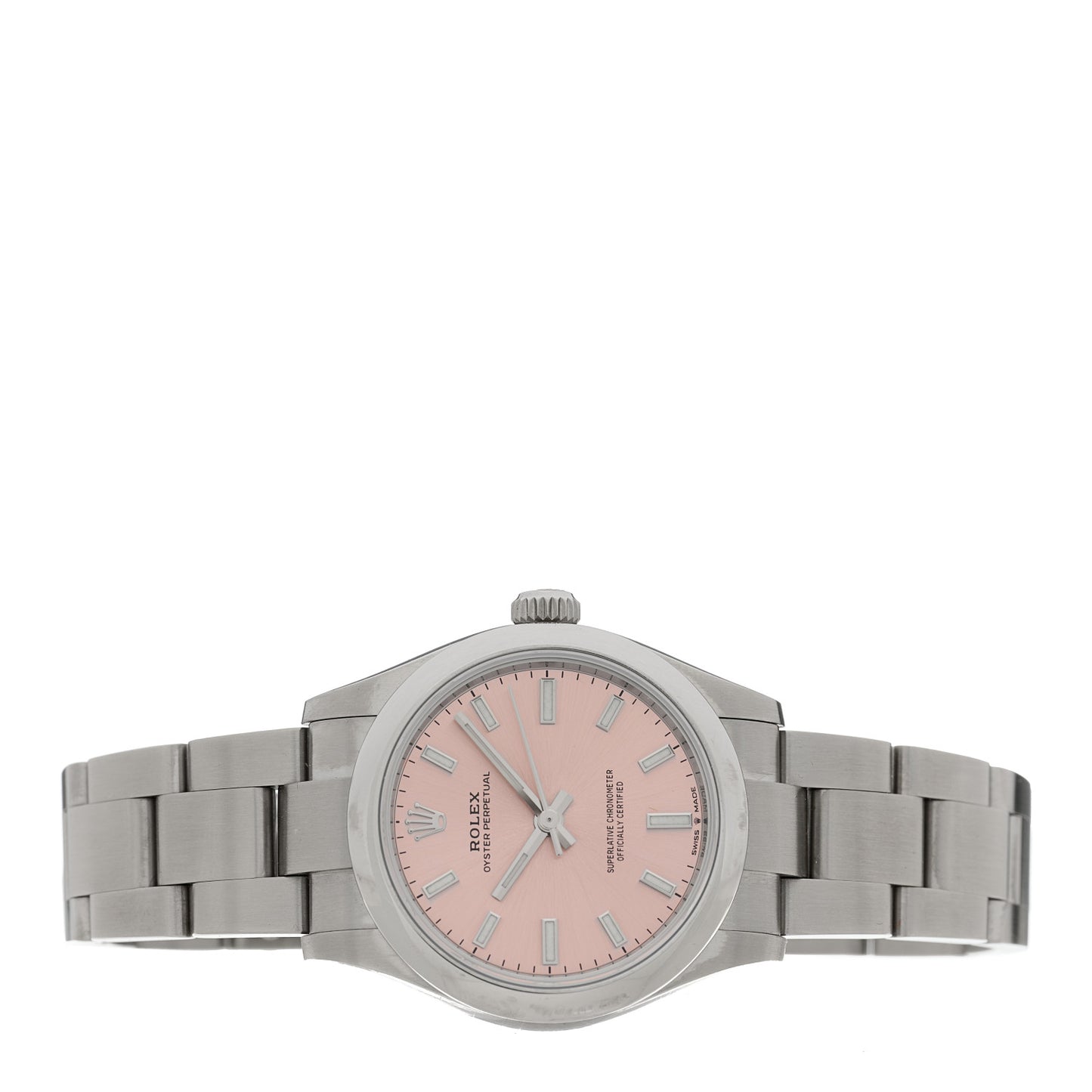 Stainless Steel 31mm Oyster Perpetual Watch Pink 277200