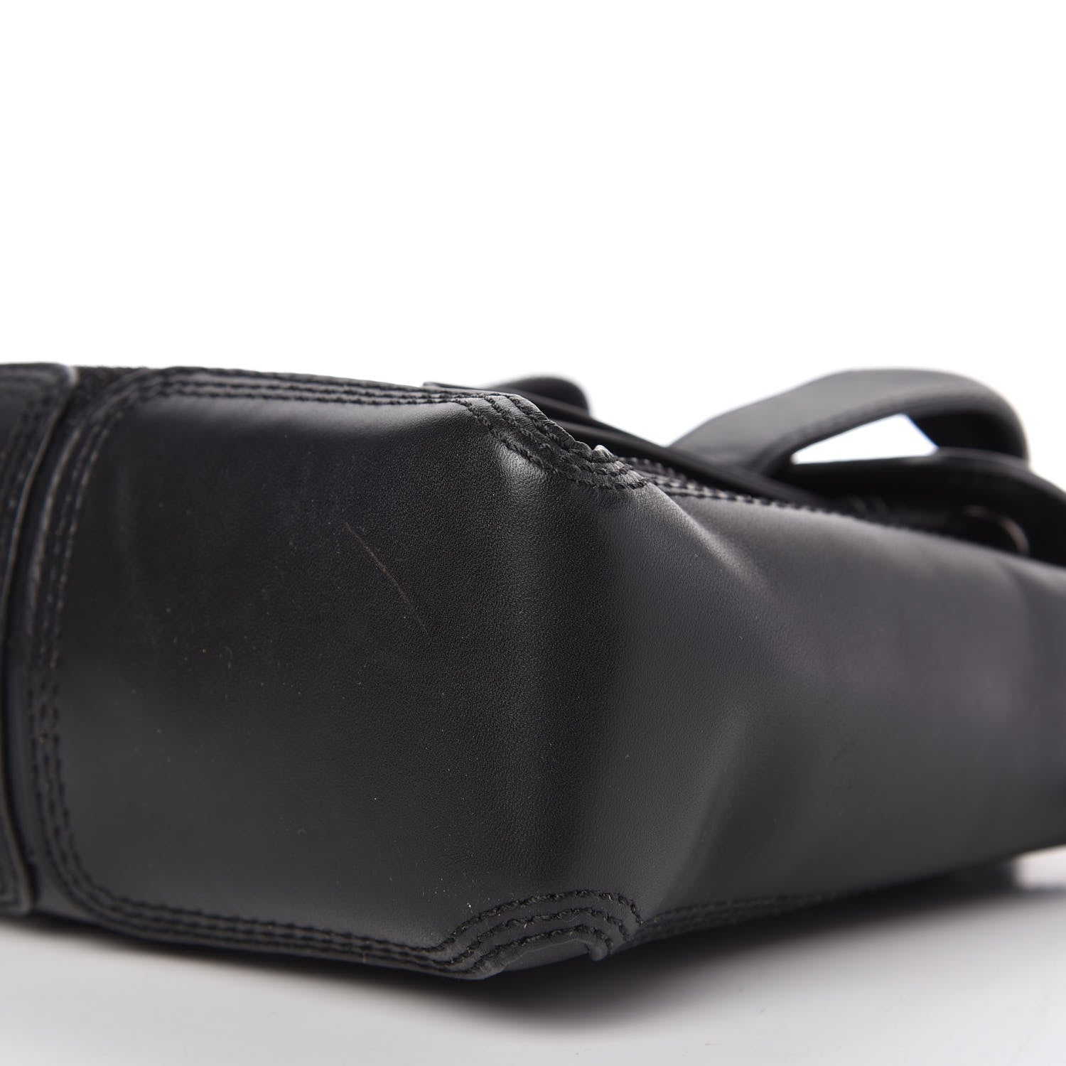 3.1 Phillip Lim Smooth Calfskin Glitter Mini Pashli Satchel Black 7 of 8