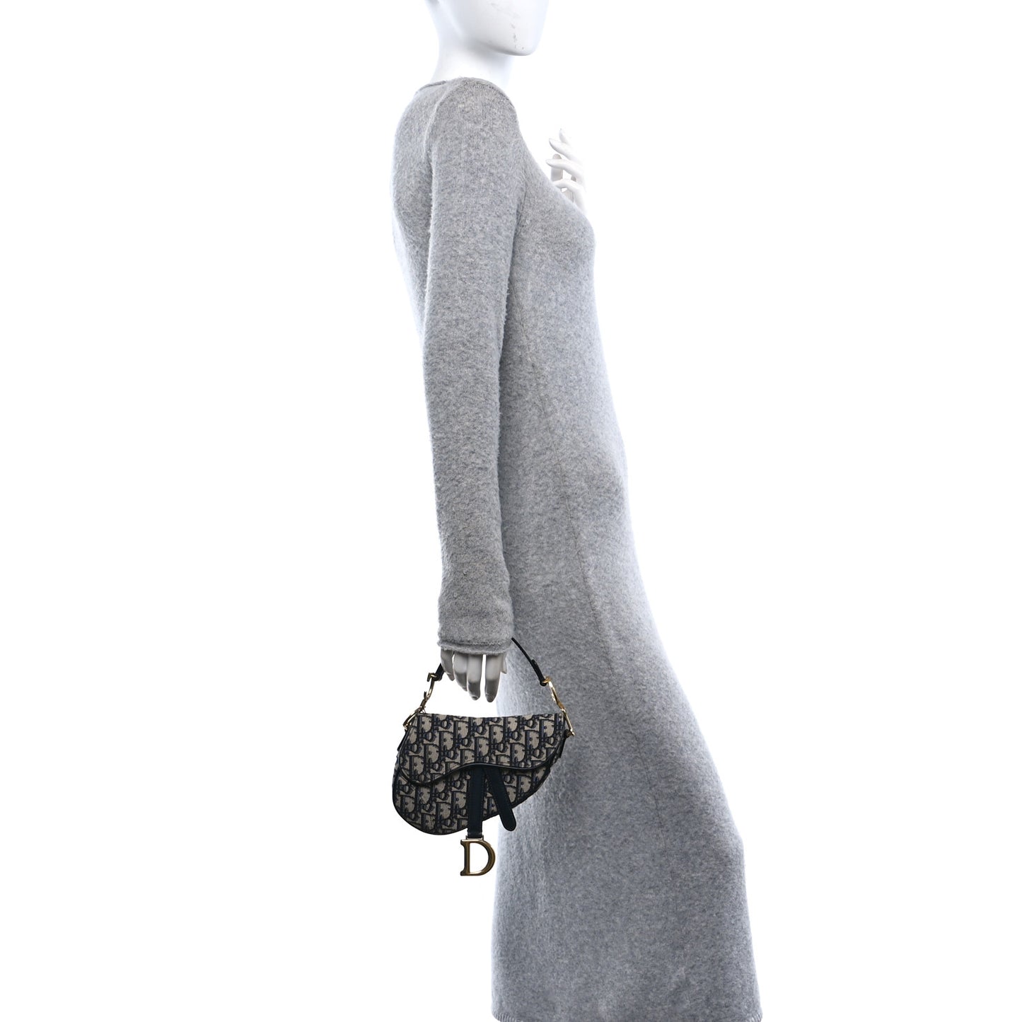 Oblique Mini Saddle Bag Blue