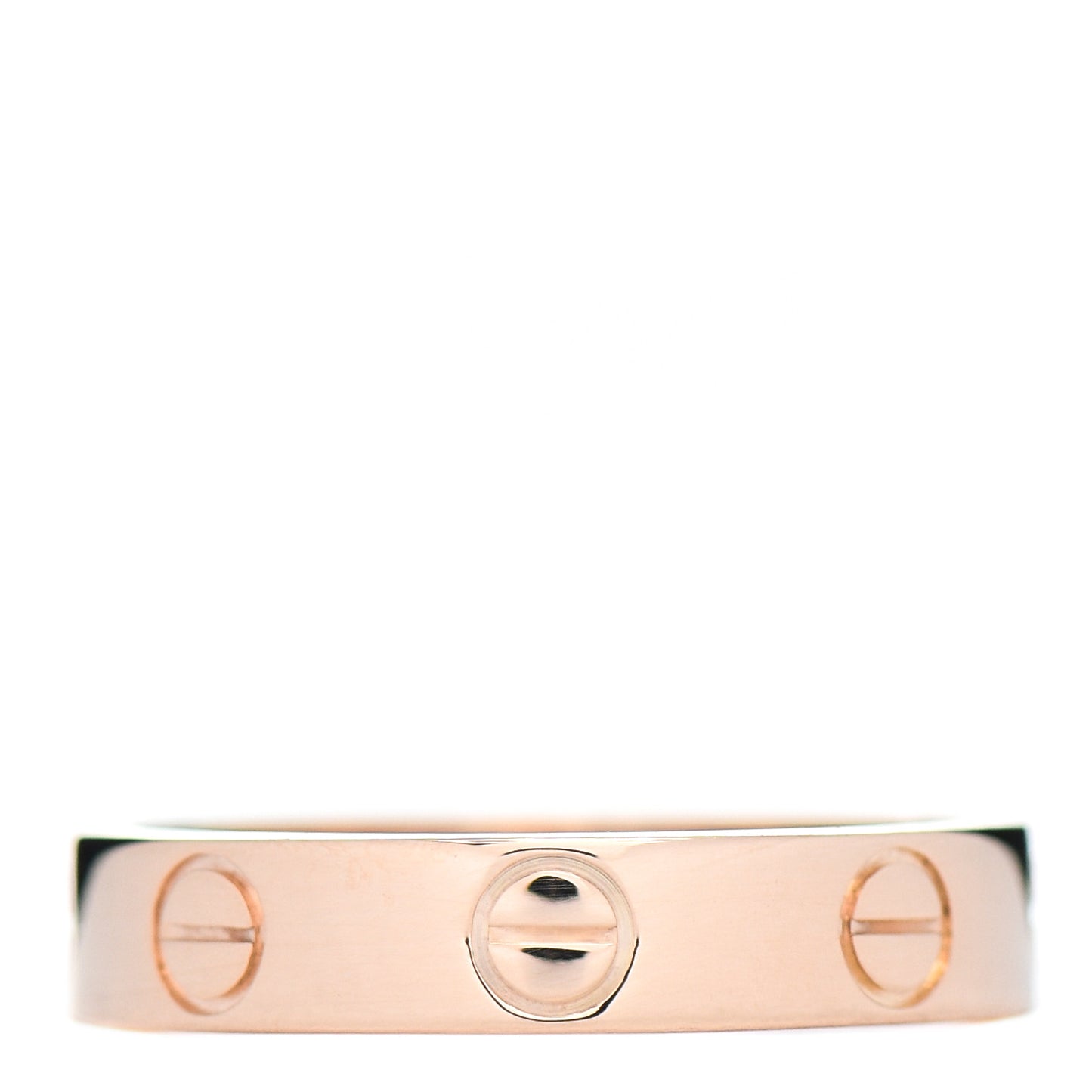 18K Pink Gold 3.5mm LOVE Wedding Band Ring 48 4.5