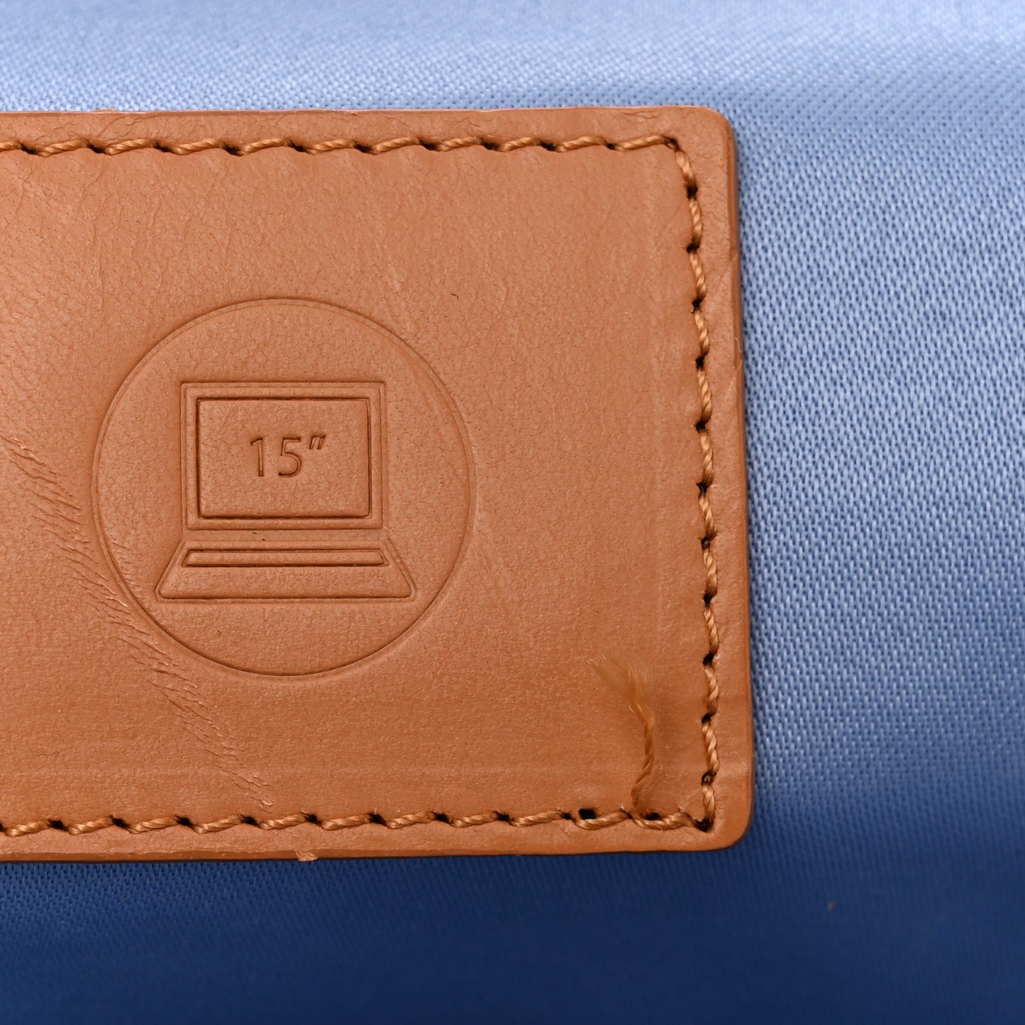 Calfskin Visetos Diamond Print Backpack Blue