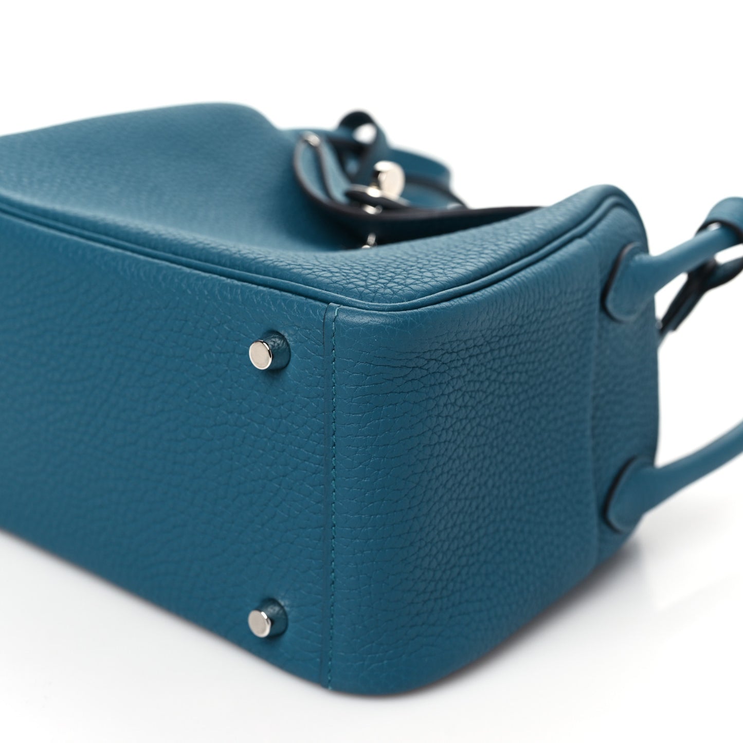 Taurillon Clemence Mini Lindy 20 Vert Bosphore