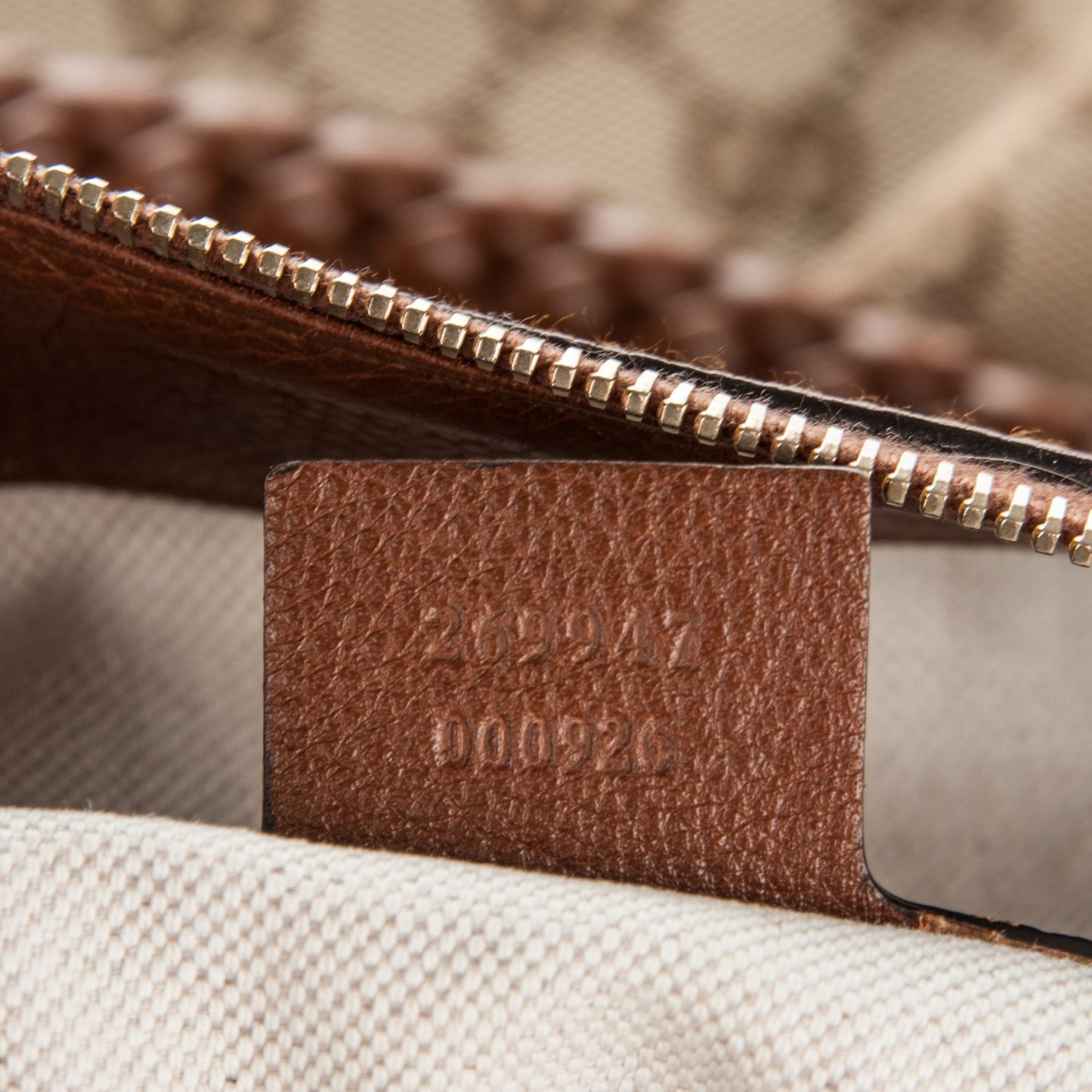 Monogram Cellarius Calfskin Large Bella Hobo Beige Ebony Cuir