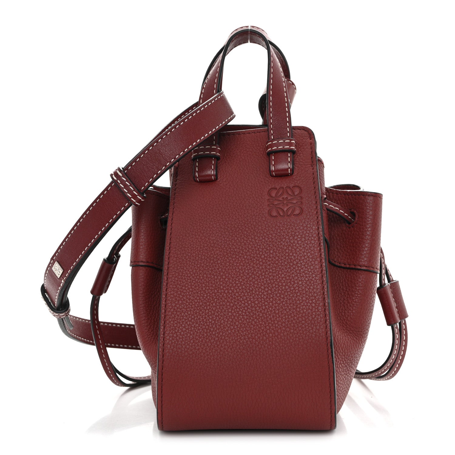 Loewe Soft Grained Calfskin Mini Hammock Shoulder Bag Dark Red 