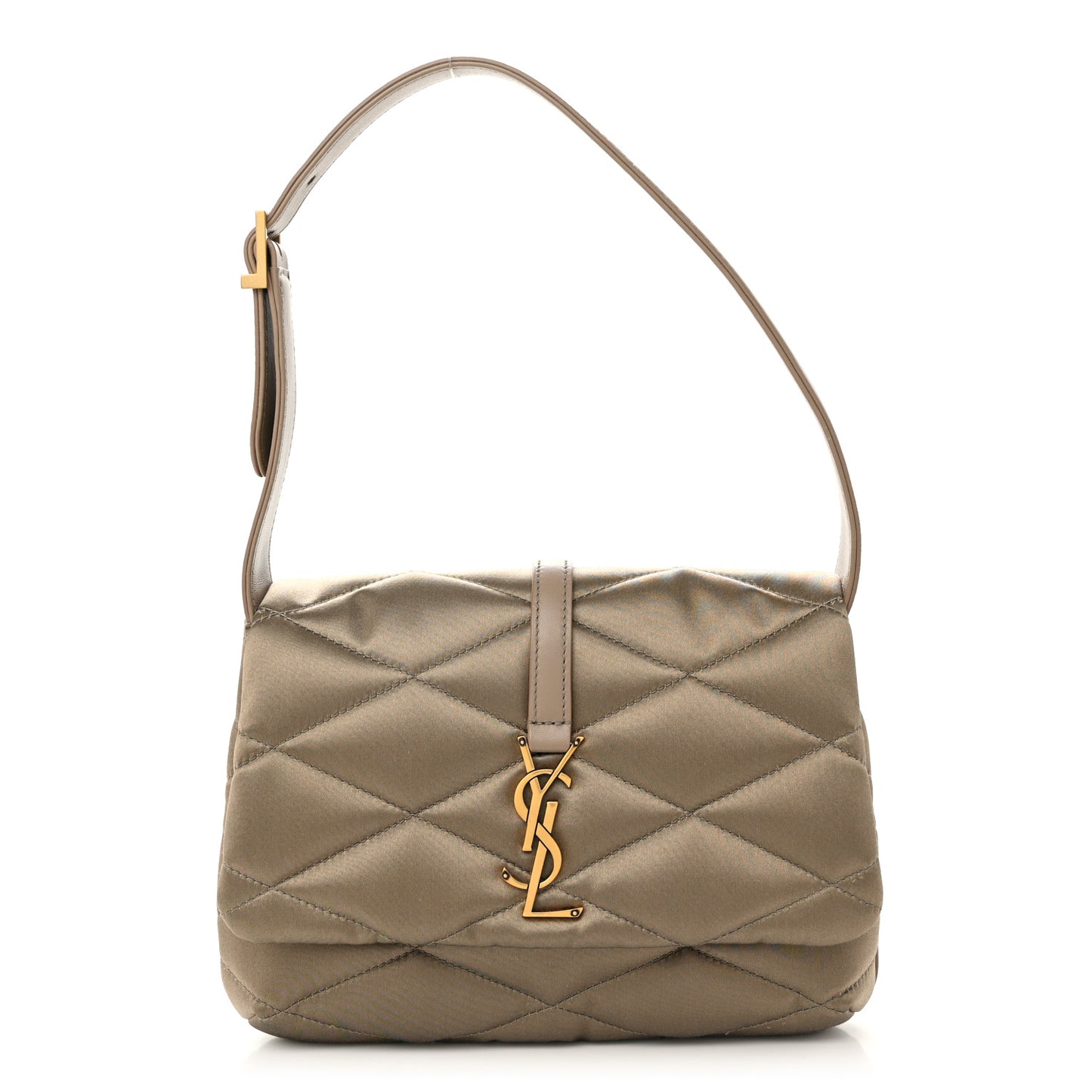 Satin Quilted Le 57 Diamond Shoulder Bag Mouse