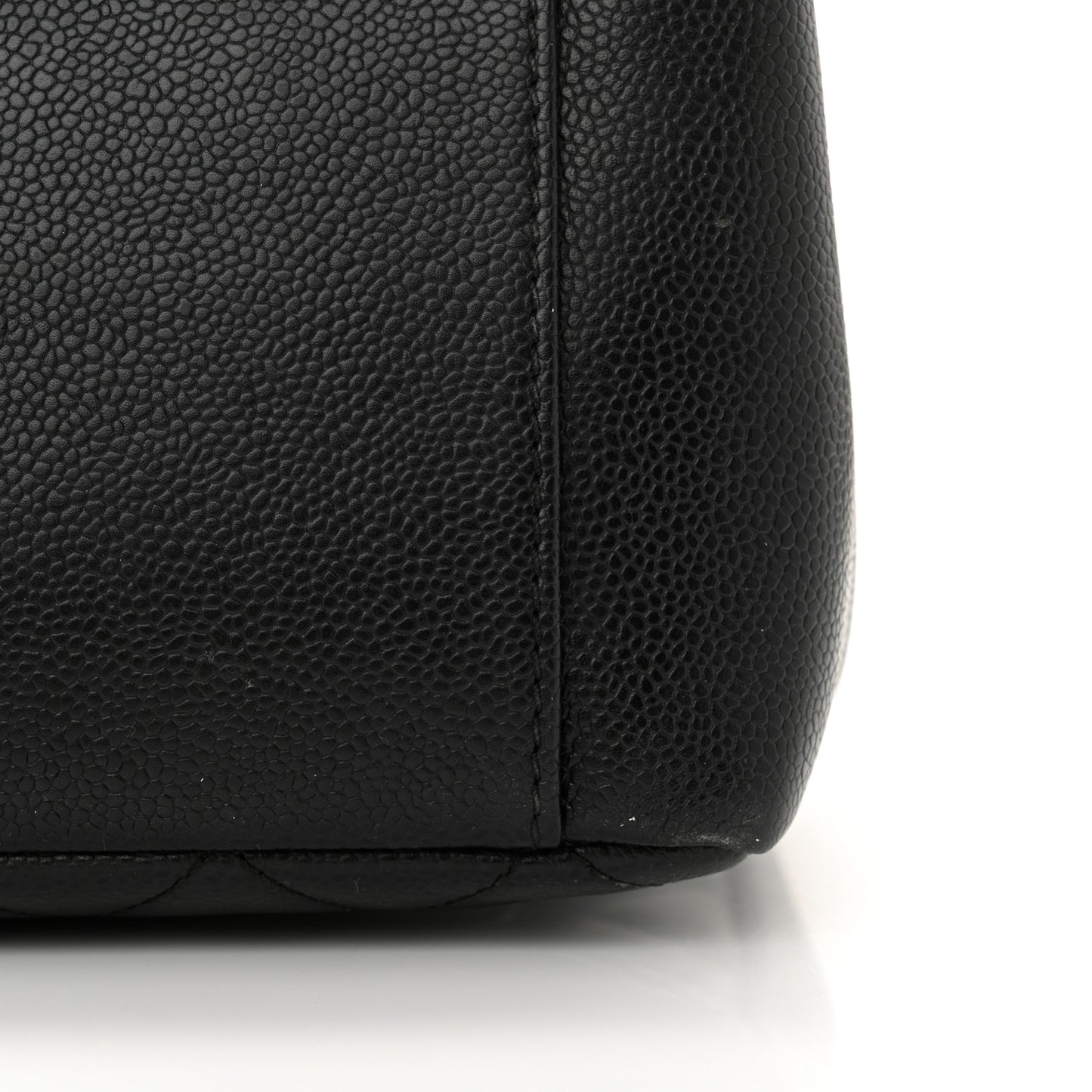 Caviar Quilted Grand Shopping Tote GST Black