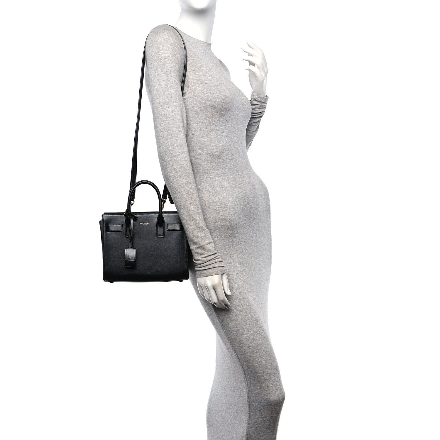Saint Laurent Calfskin Nano Sac De Jour Black 2 of 12