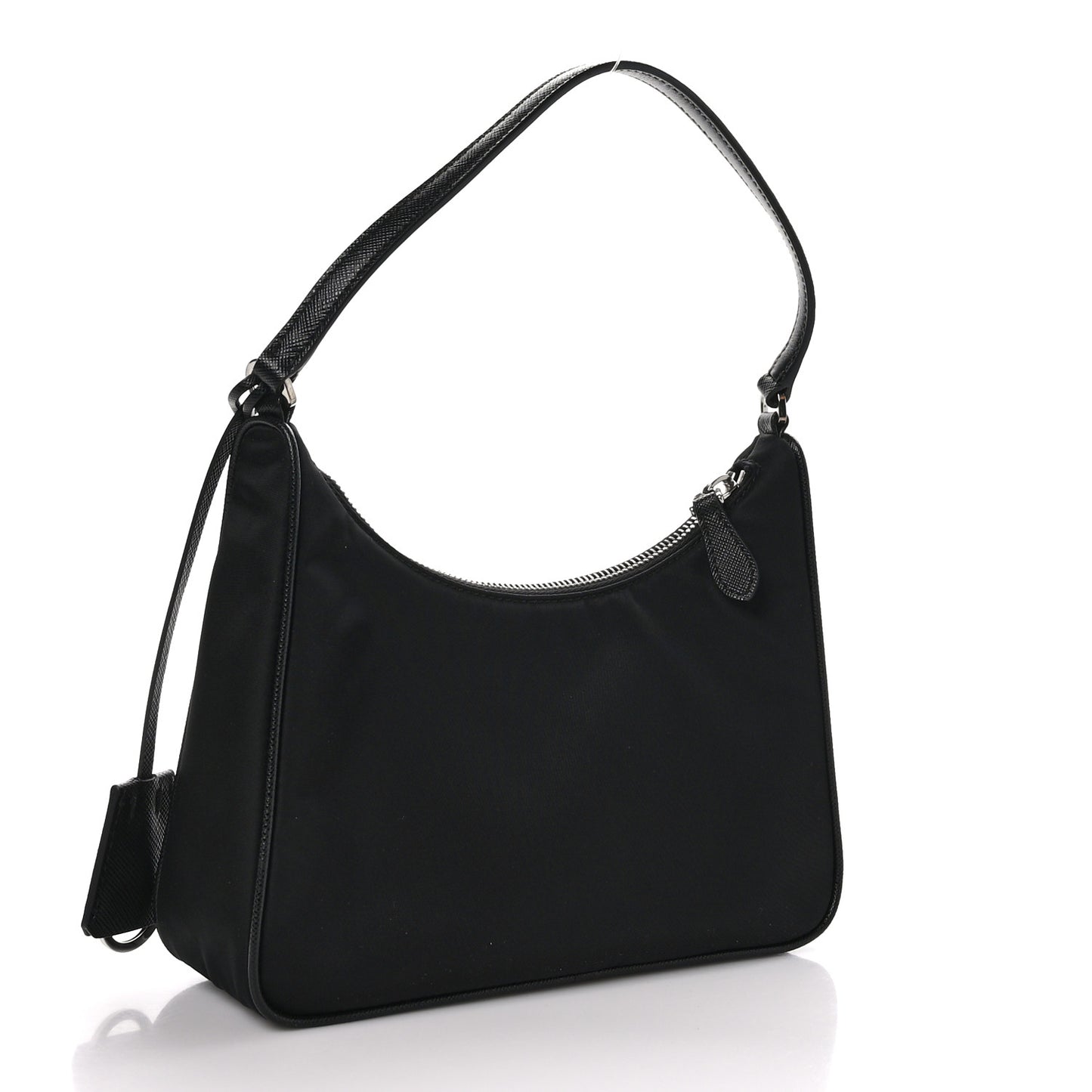 Tessuto Nylon Saffiano Mini Re-Edition 2005 Bag Black
