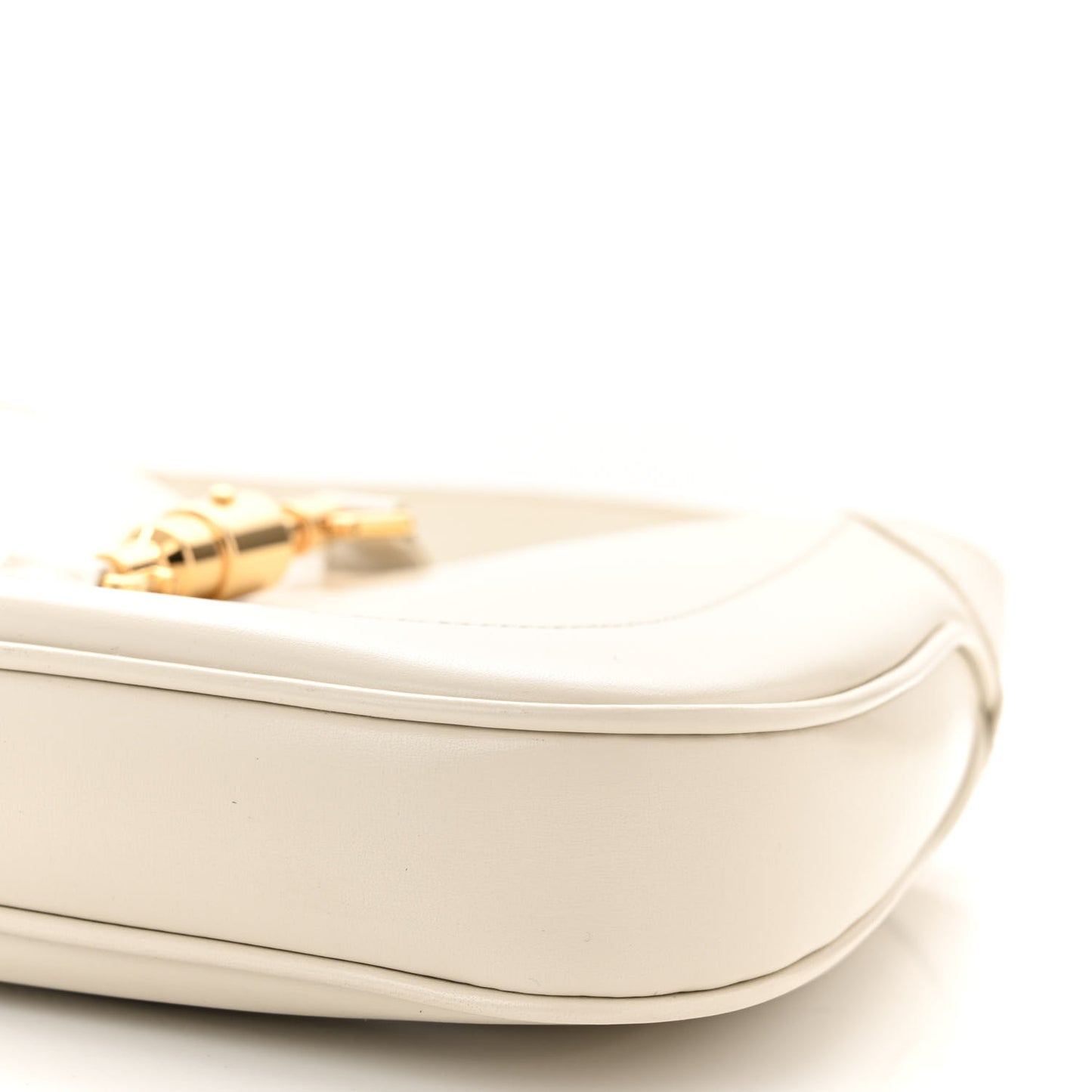 Boarded Dyana Lux Calfskin Small Jackie 1961 Hobo Mystic White