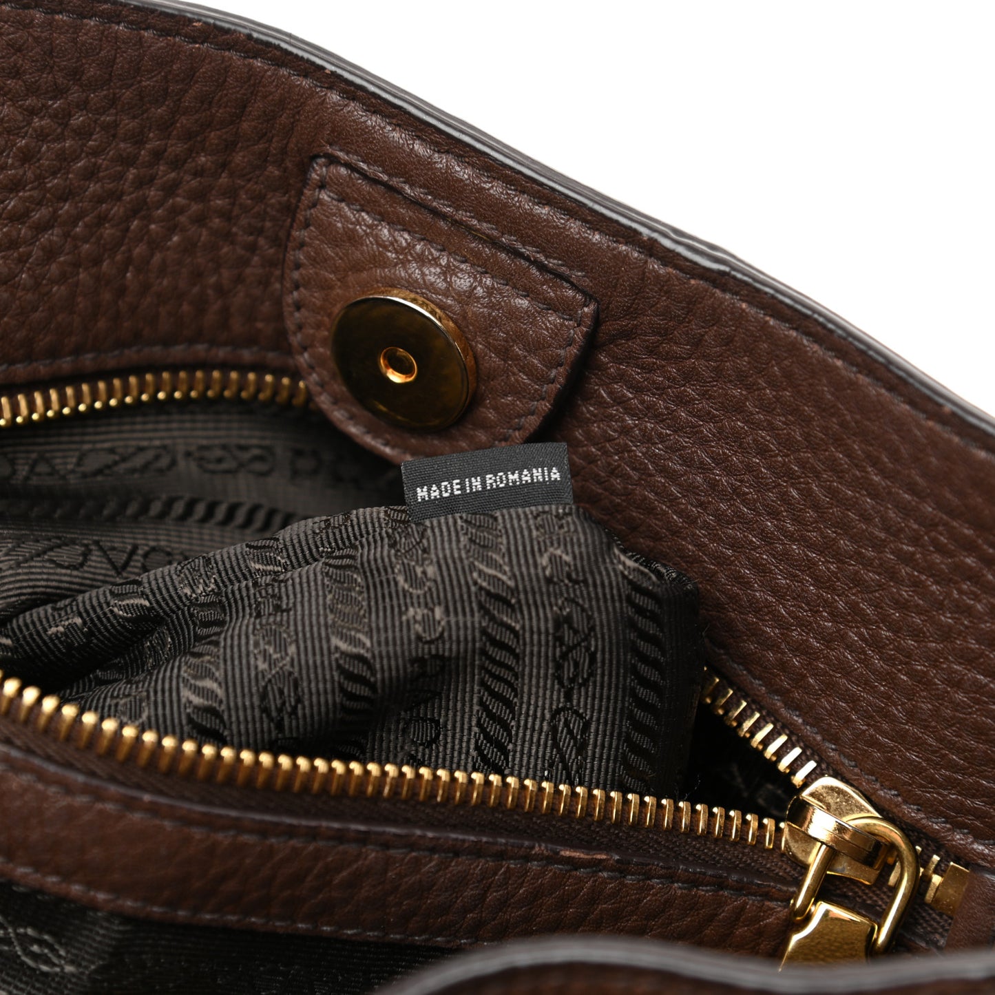 Vitello Daino Shoulder Bag Bruciato