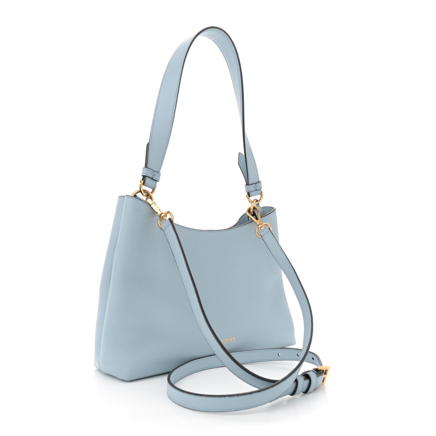 Calfskin Vitello Virtus Hobo Light Blue