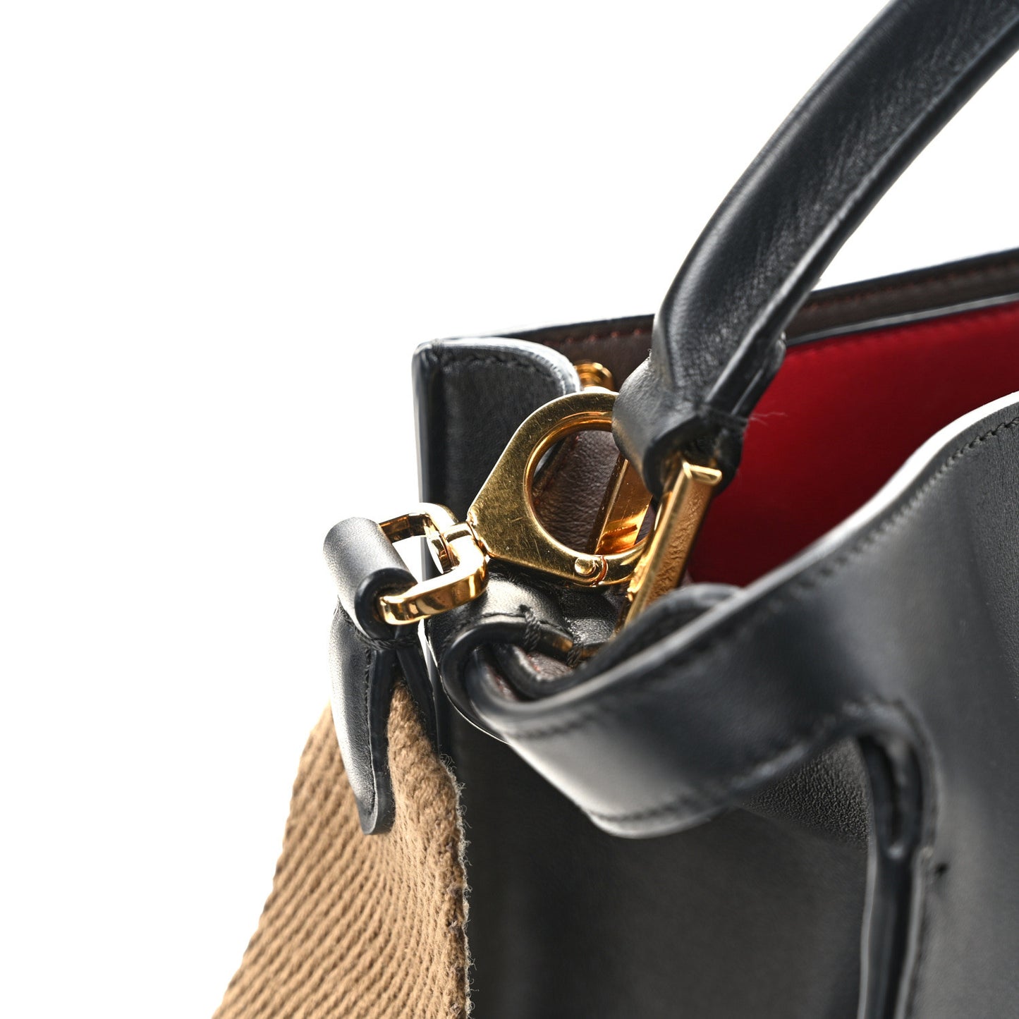 Vitello Seta Century Medium Peekaboo X-Lite Black Fragola