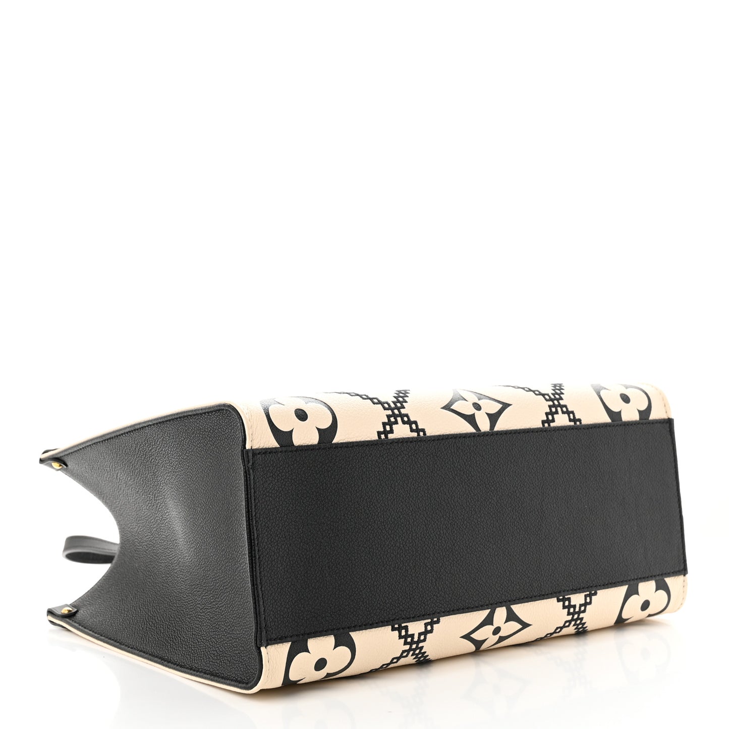 Empreinte Monogram Giant Broderies Onthego MM Cream Black