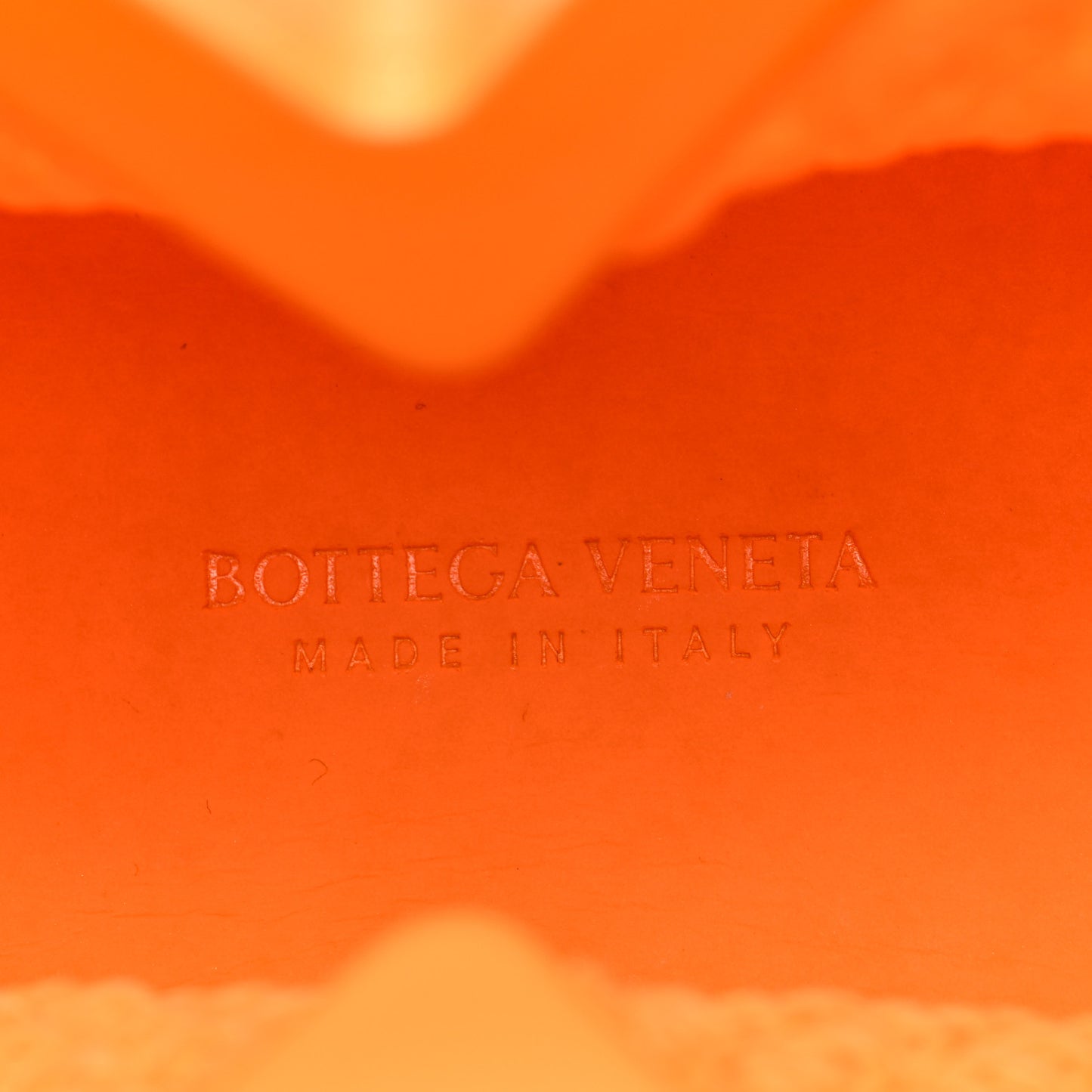 Rubber Crochet Small The Point Triangle Bag Tangerine