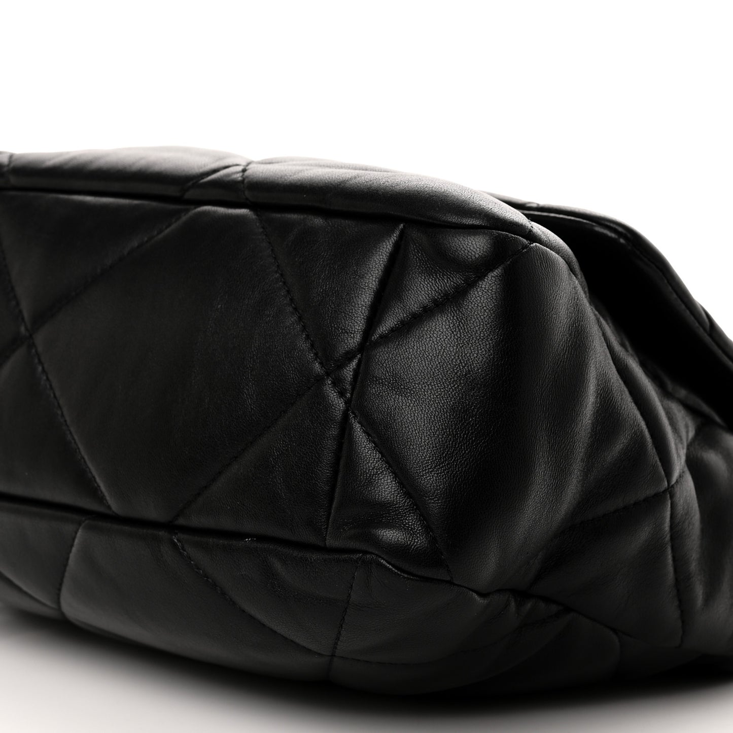Lambskin Quilted Large Chanel 19 Flap Black