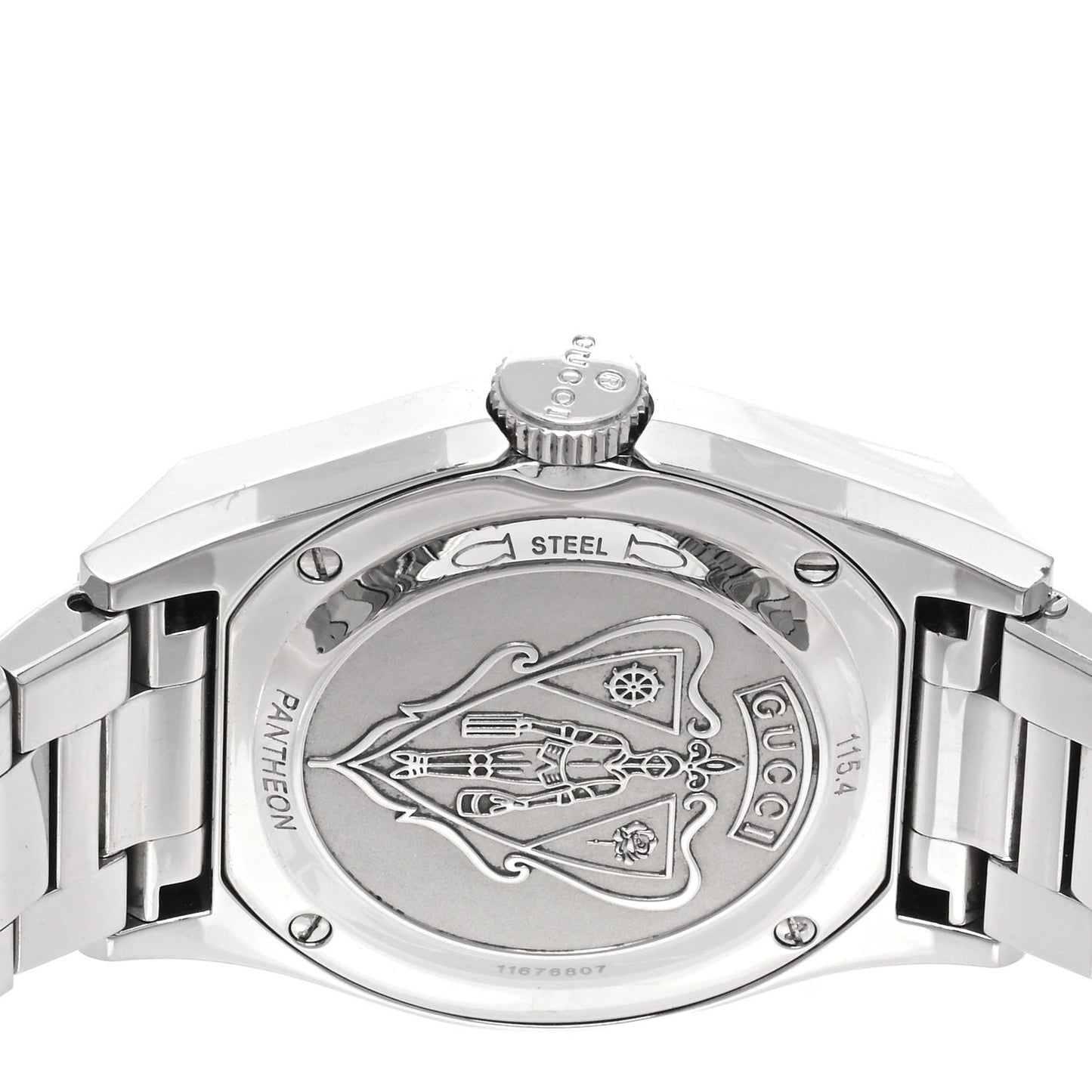 Stainless Steel Mother of Pearl 36mm Pantheon Quartz Watch