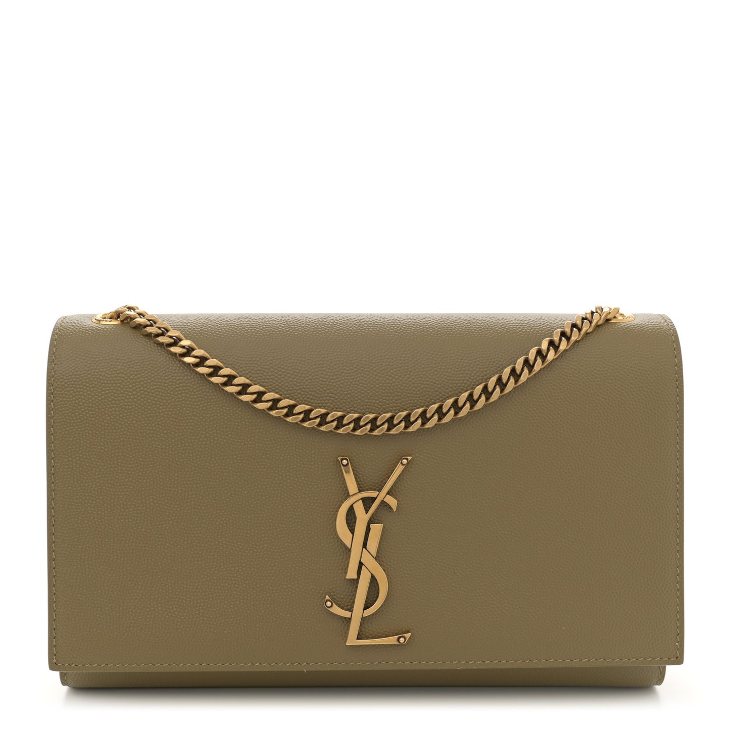 Grain De Poudre Medium Monogram Kate Satchel Hazel Green