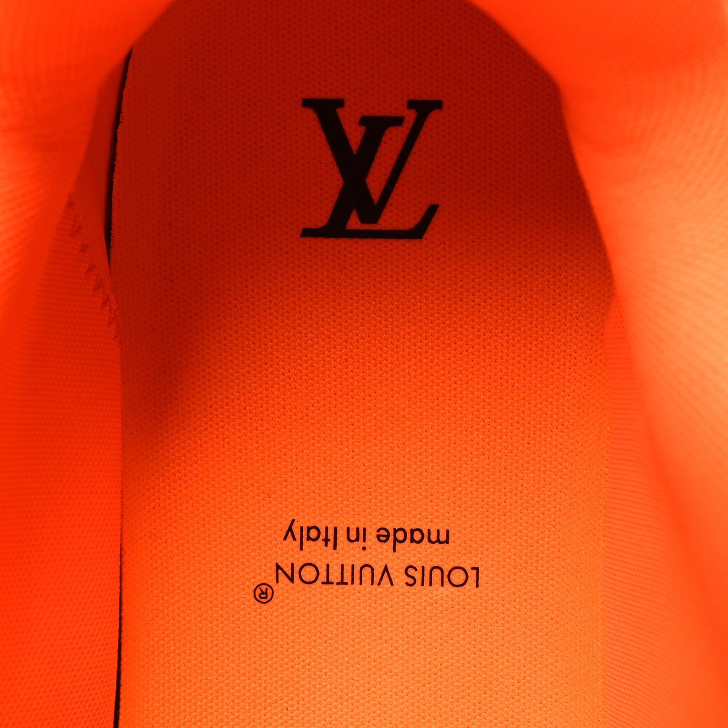 Mens LV Calfskin Mesh Skate Sneaker 11 Orange