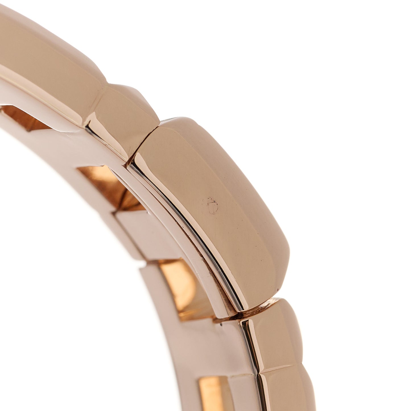 18K Rose Gold Wide T True Hinged Bangle Bracelet