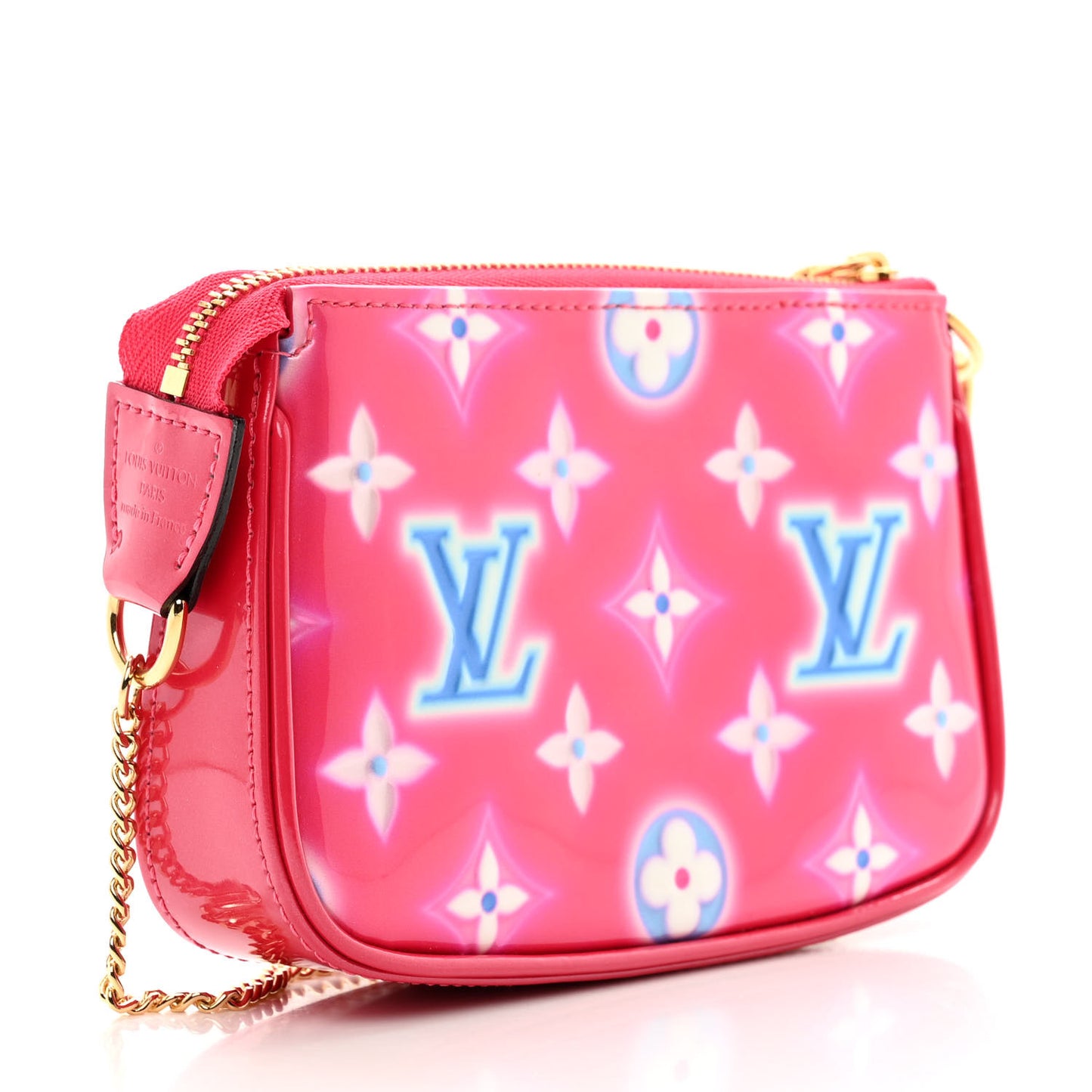 Vernis Valentine Mini Pochette Accessories Fuchsia Neon