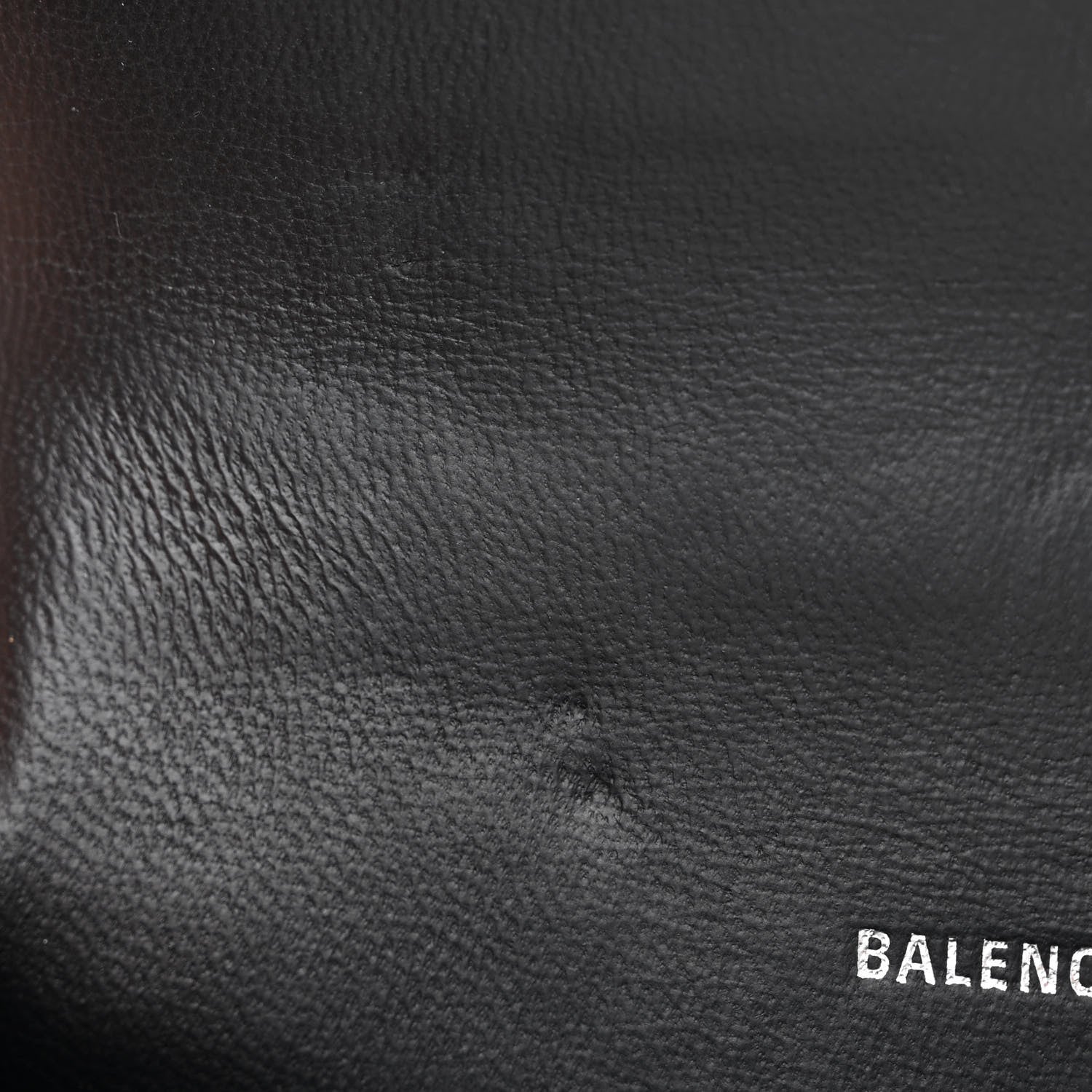 Balenciaga Metallic Shiny Calfskin Crocodile Embossed Hourglass Top Handle Bag XS Gunmetal 9 of 15