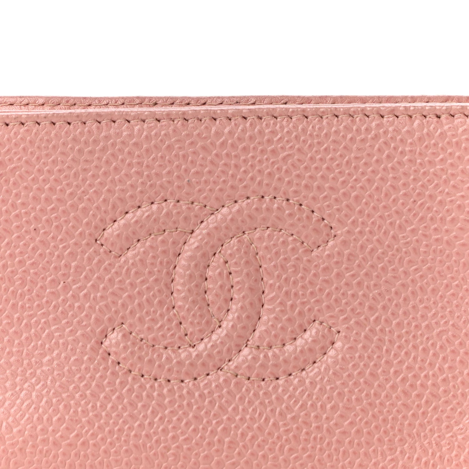 Chanel Caviar Timeless CC Cosmetic Pouch Light Pink 7 of 19
