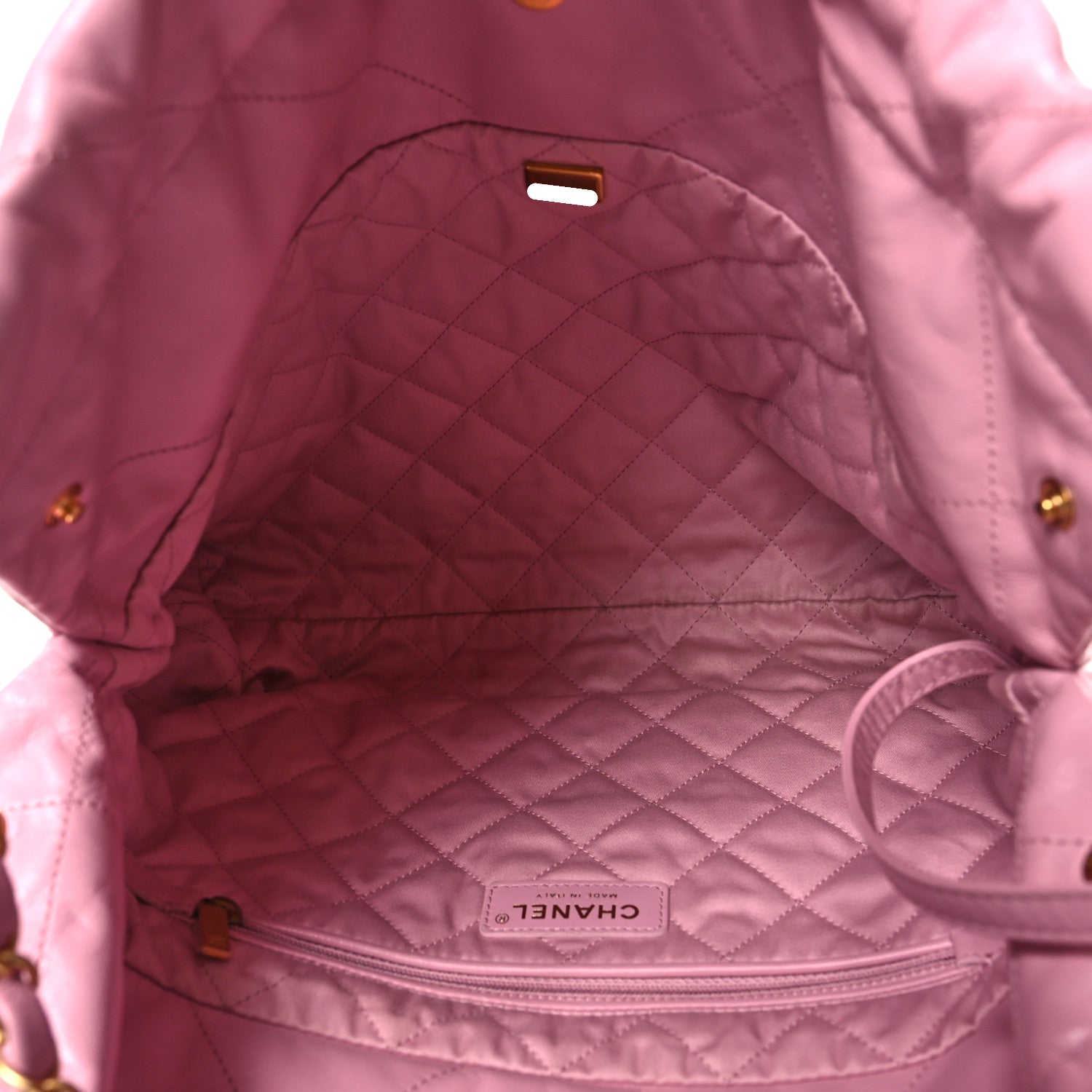 Chanel Shiny Calfskin Quilted Chanel 22 Pink 6 of 14