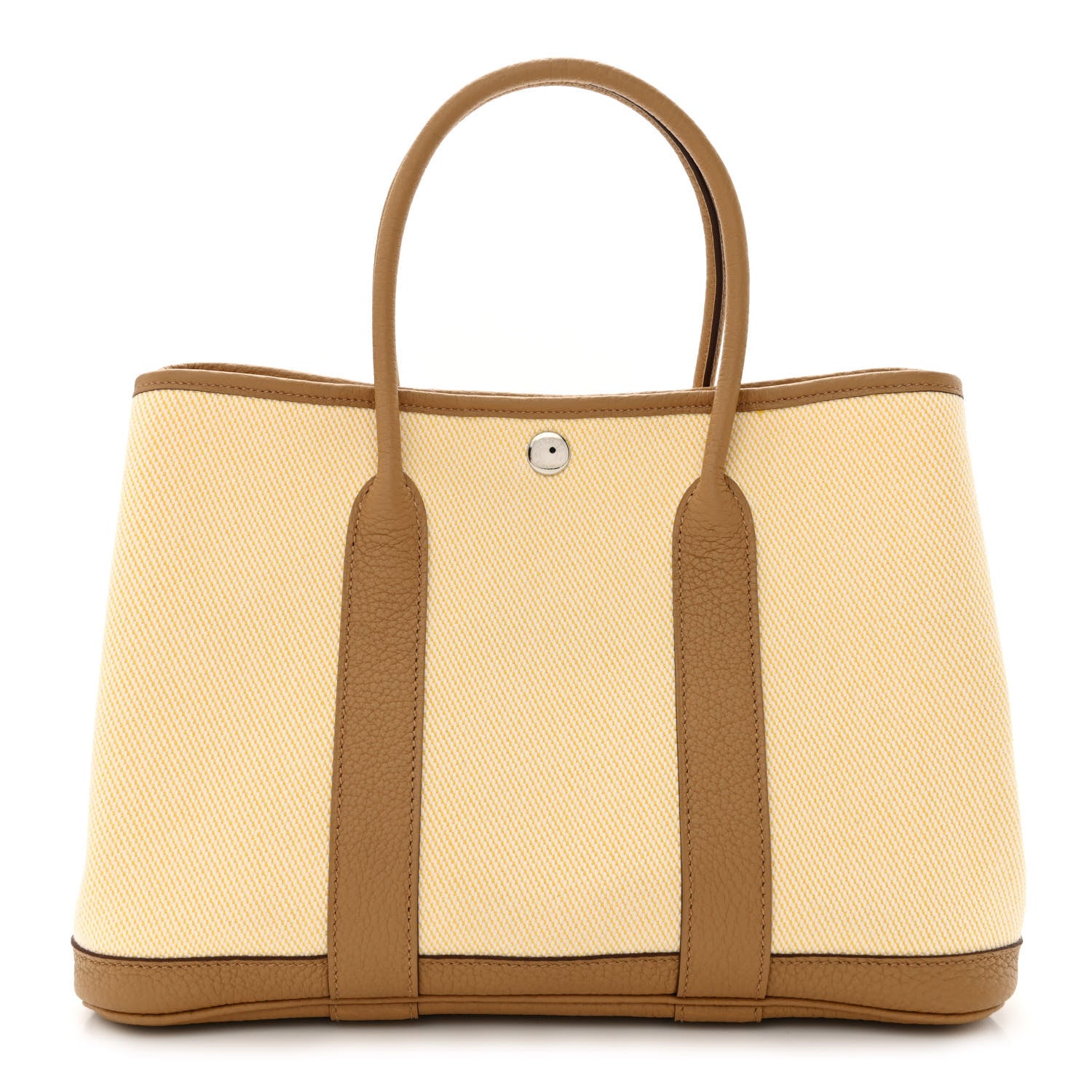Hermes Twill H Negonda Garden Party 30 TPM Ecru Jaune De Naples Biscuit 1 of 11