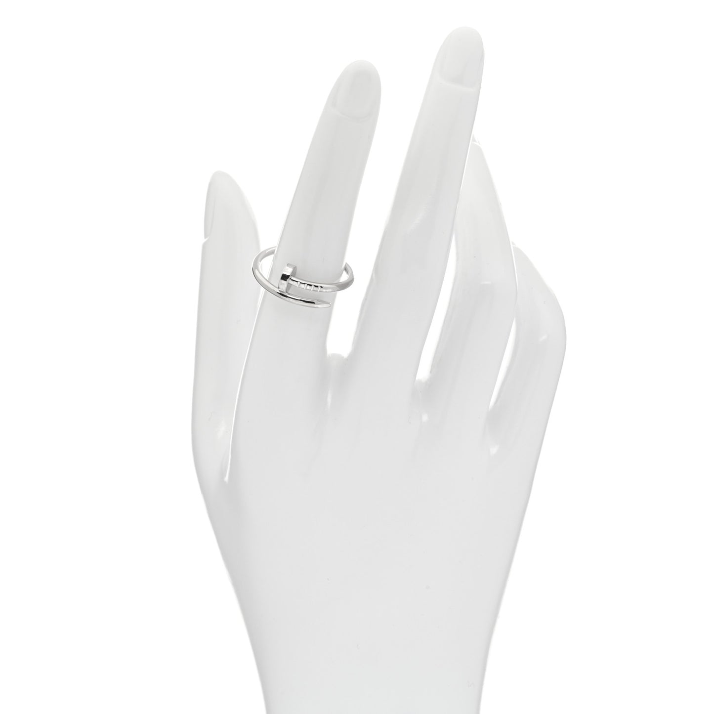 18K White Gold Small Juste Un Clou Ring 53 6.25