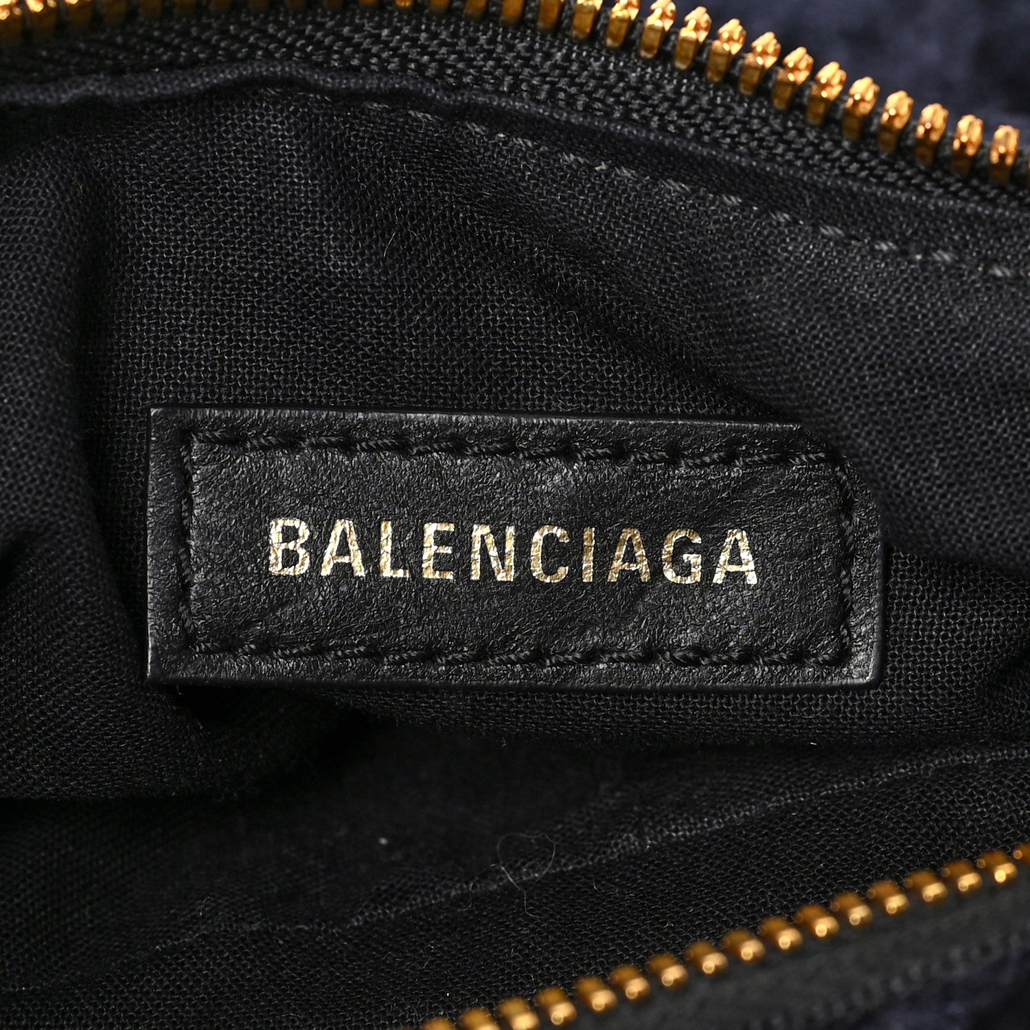 Balenciaga Crushed Velvet Le Cagole Shoulder Bag XS Navy 5 of 7
