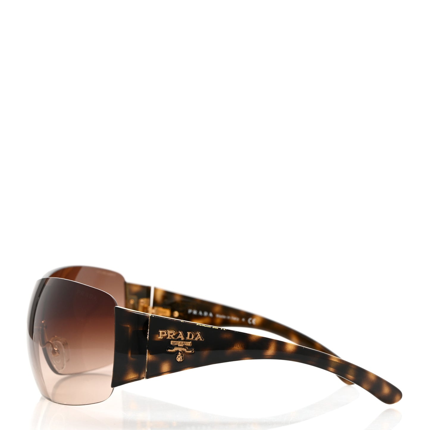 Rimless Shield Sunglasses SPR 22M Tortoise