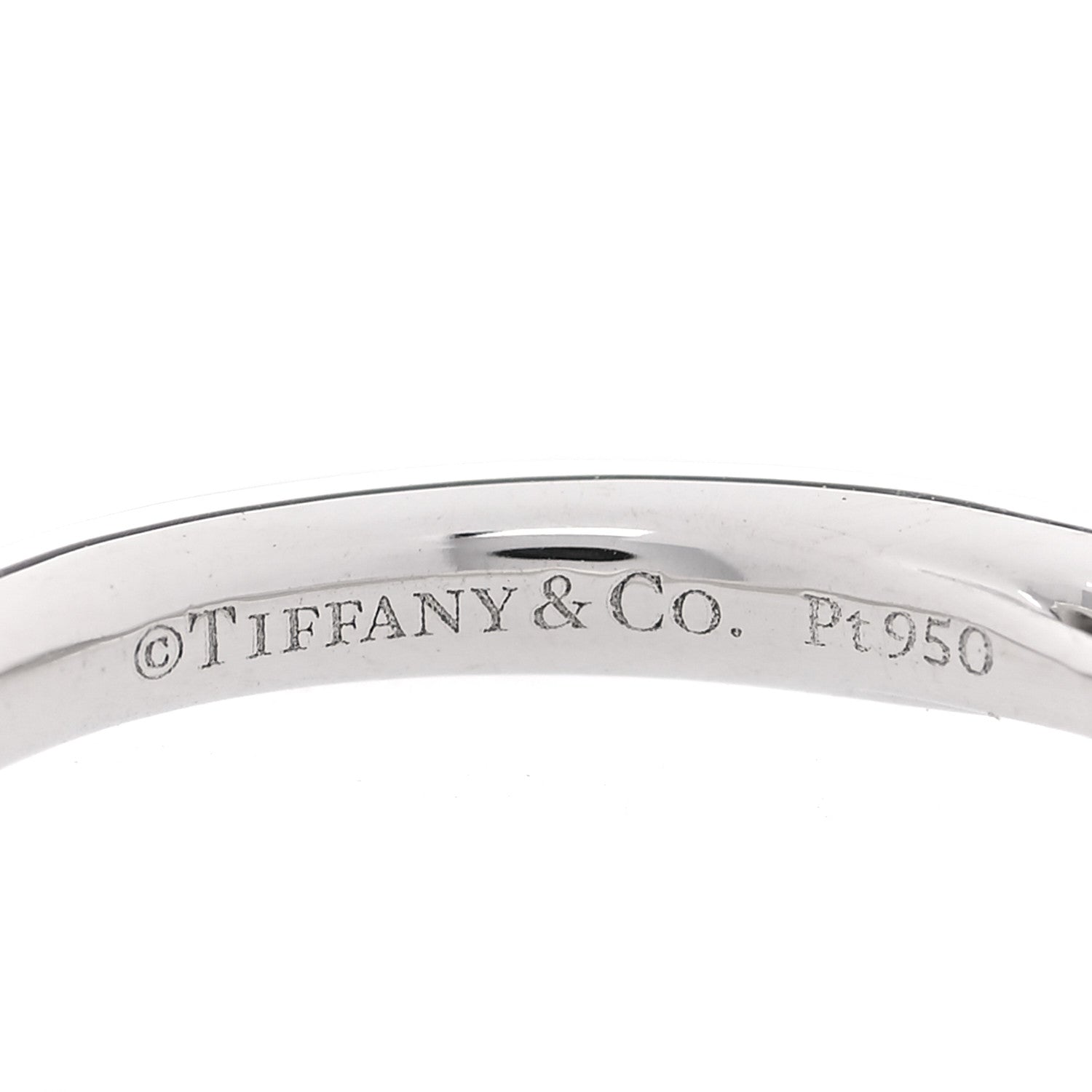 Tiffany Platinum Diamond .20ct Round Brilliant Harmony Engagement Ring 45 3.25 4 of 6