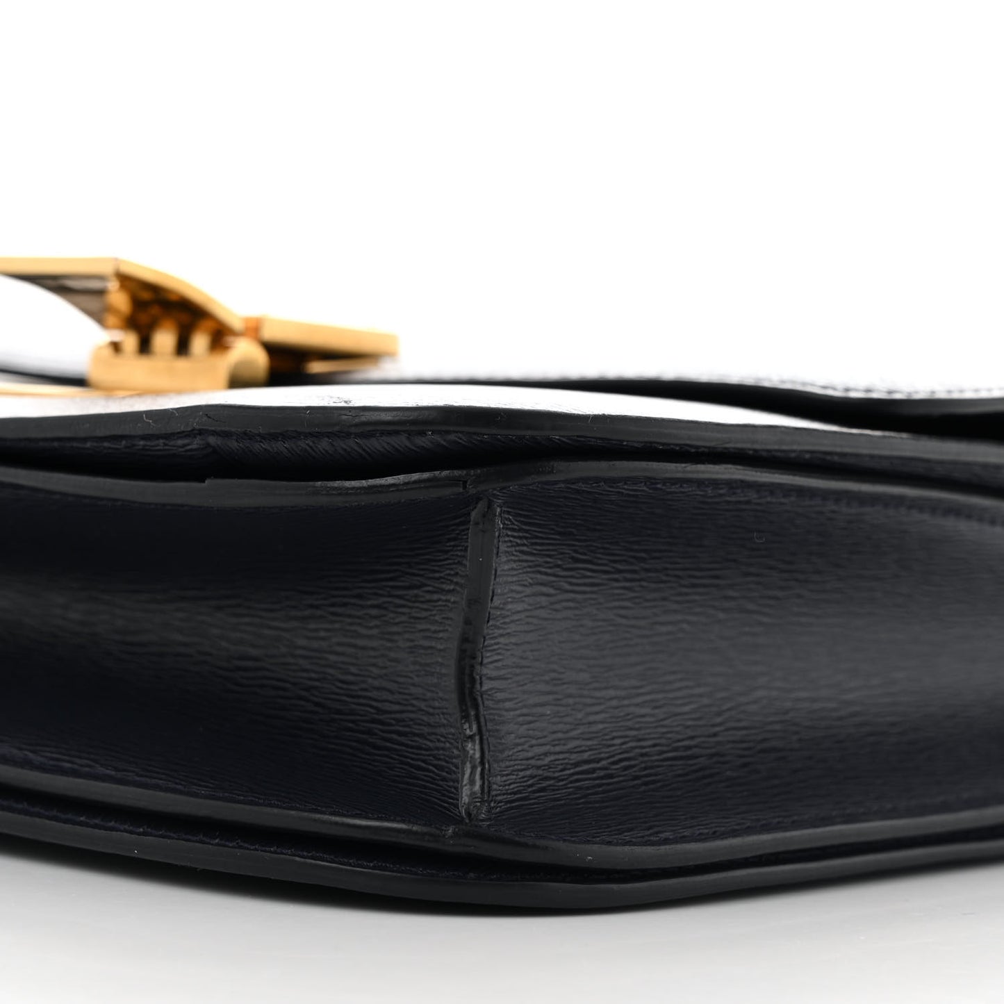 Liege Calfskin Medium Classic Box Flap Bag Dark Blue
