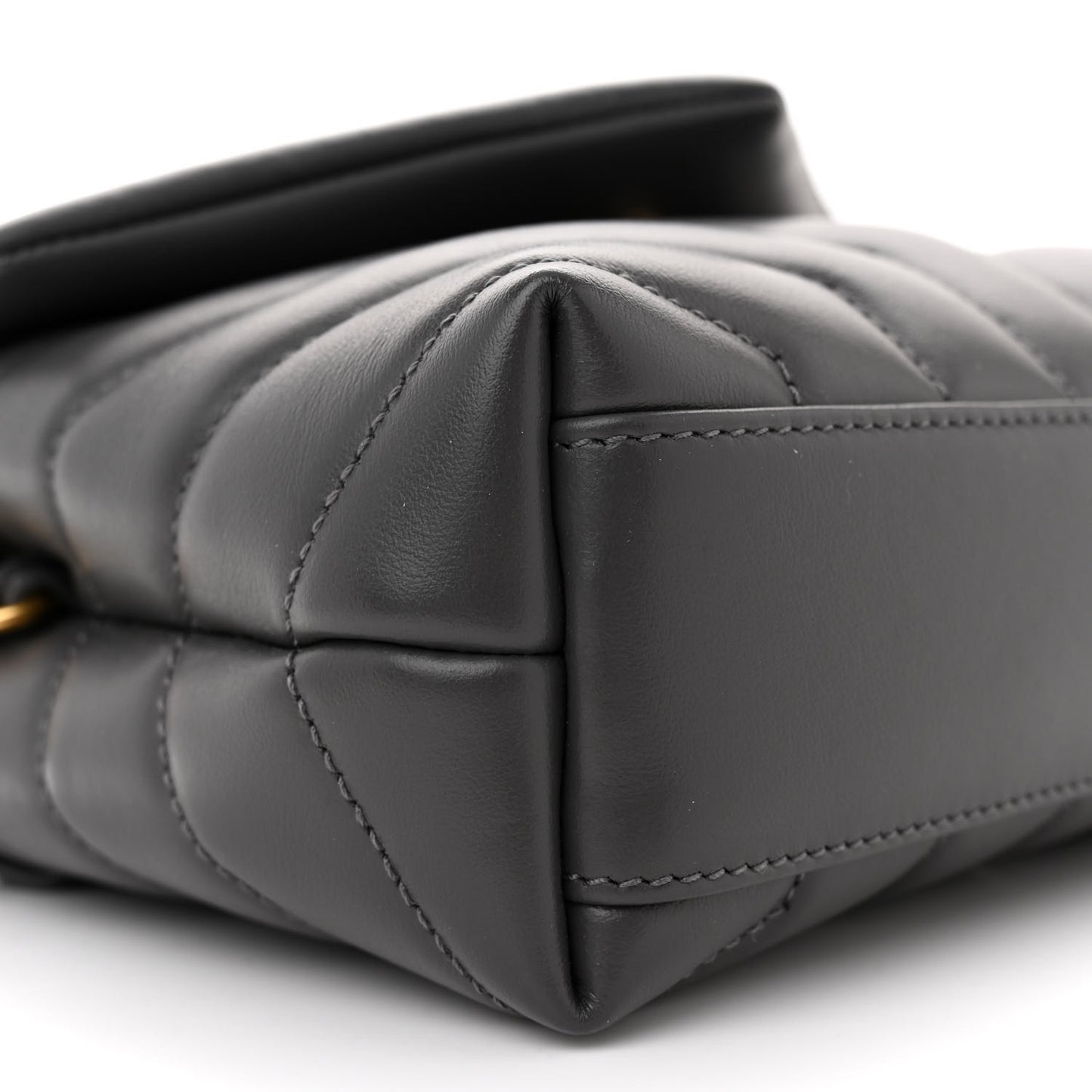 Calfskin Y Quilted Monogram Toy Loulou Crossbody Bag Storm