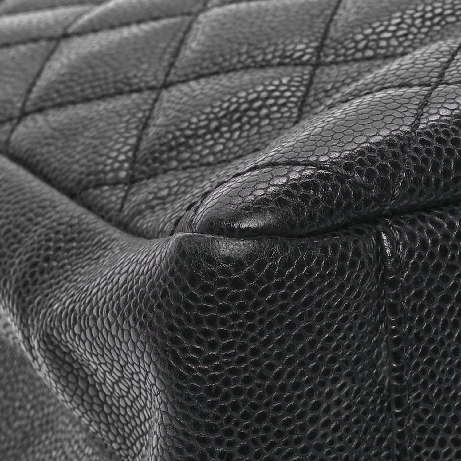 Chanel Caviar Quilted Grand Shopping Tote GST Black 9 of 12