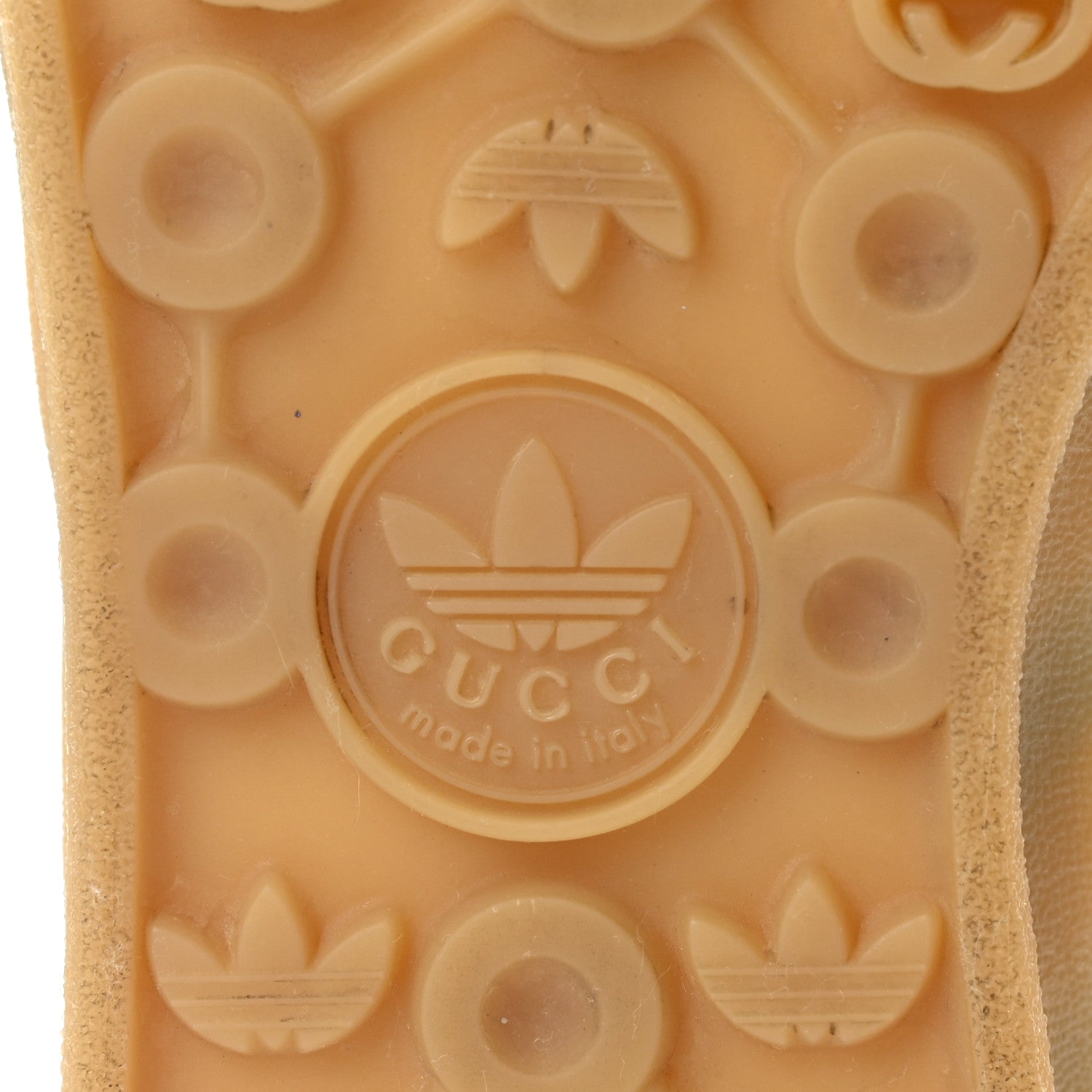 Gucci X ADIDAS Softy Velvet Suede Madeira Demetra Mens Gazelle Sneakers 9 Ice Blue Velvet Blue Smile Yellow 6 of 8